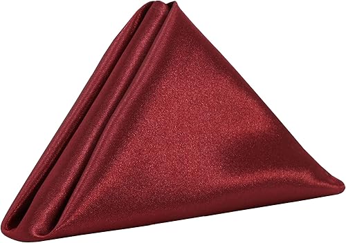 Miniatura 2 de YOUR CHAIR COVERS - Servilletas de tela de satén lavables de gran tamaño de 20 pulgadas, con dobladillo, reutilizables, para restaurantes, cenas,