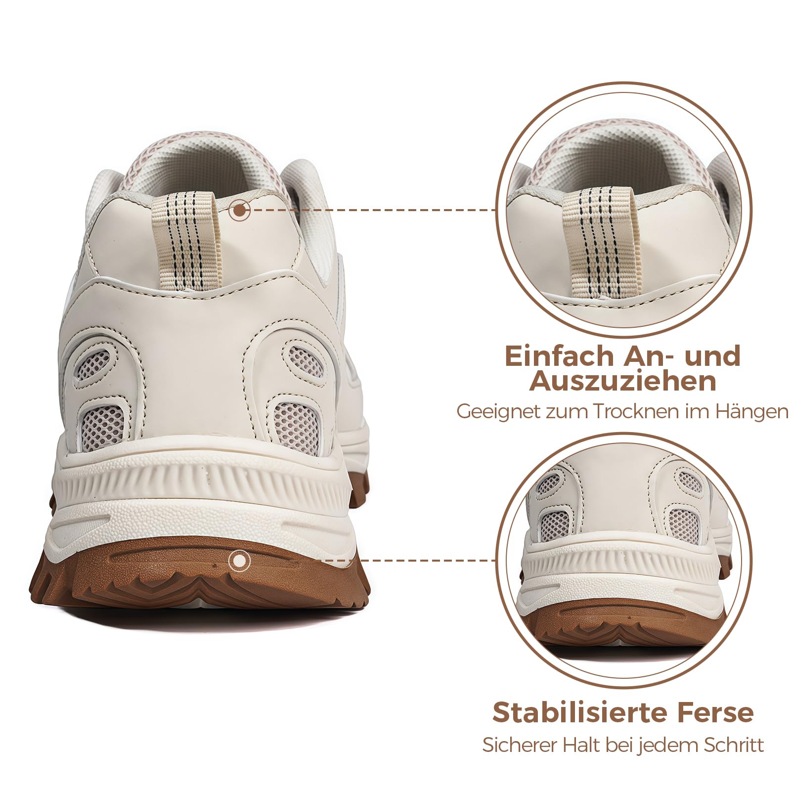Wanderschuhe Herren & Damen, Leichte Atmungsaktive Outdoor Trekkingschuhe, rutschfeste Sportschuhe für Wandern, Camping & Alltag 36-47 EU