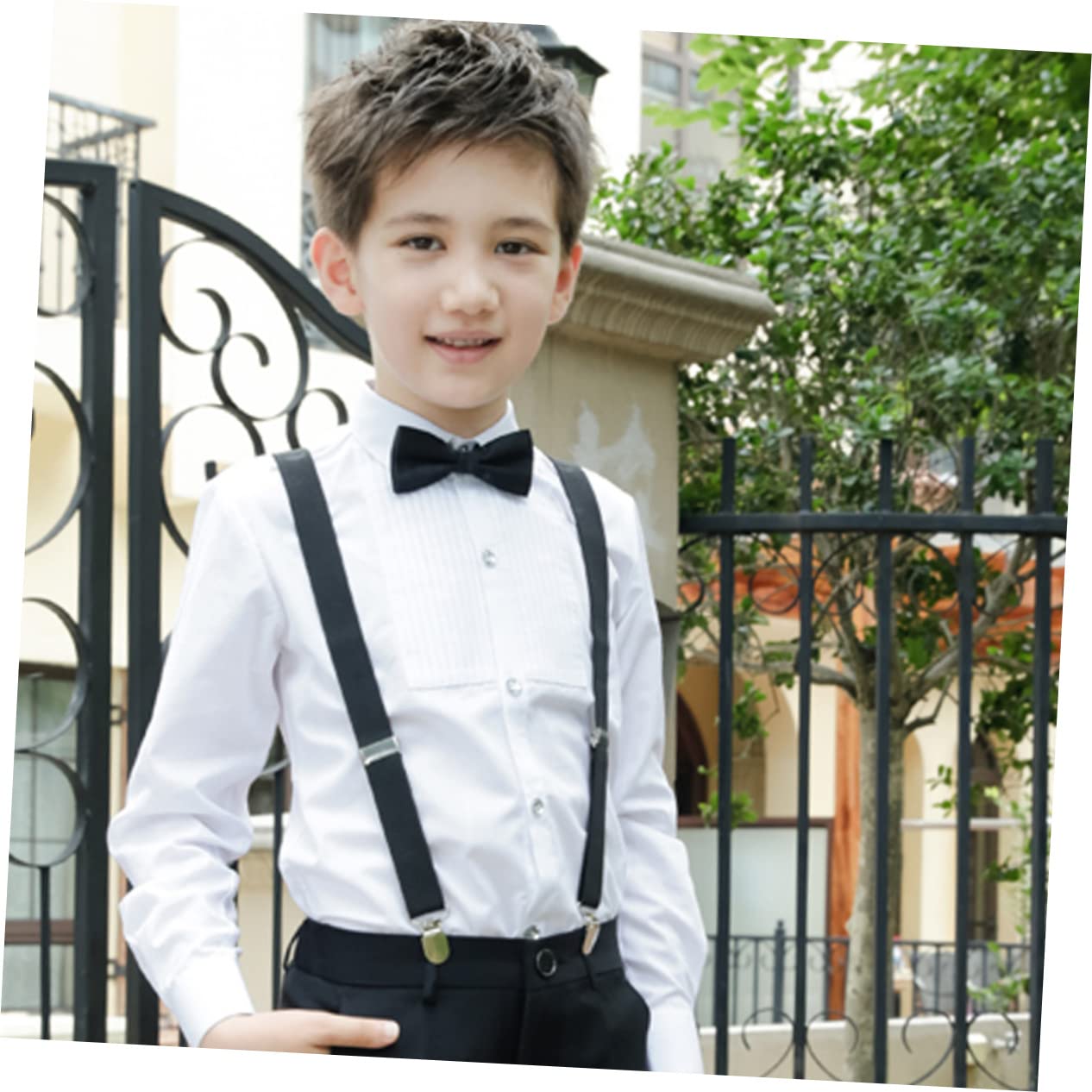PACKOVE 9 Pcs 1 Boys Tie Bulk Kids Suspenders Set Tie for Kids Boys Necktie Children Suspenders