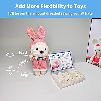 Amazon.co.jp: RuWfpz あみぐるみかぎ針編み用人形ジョイント