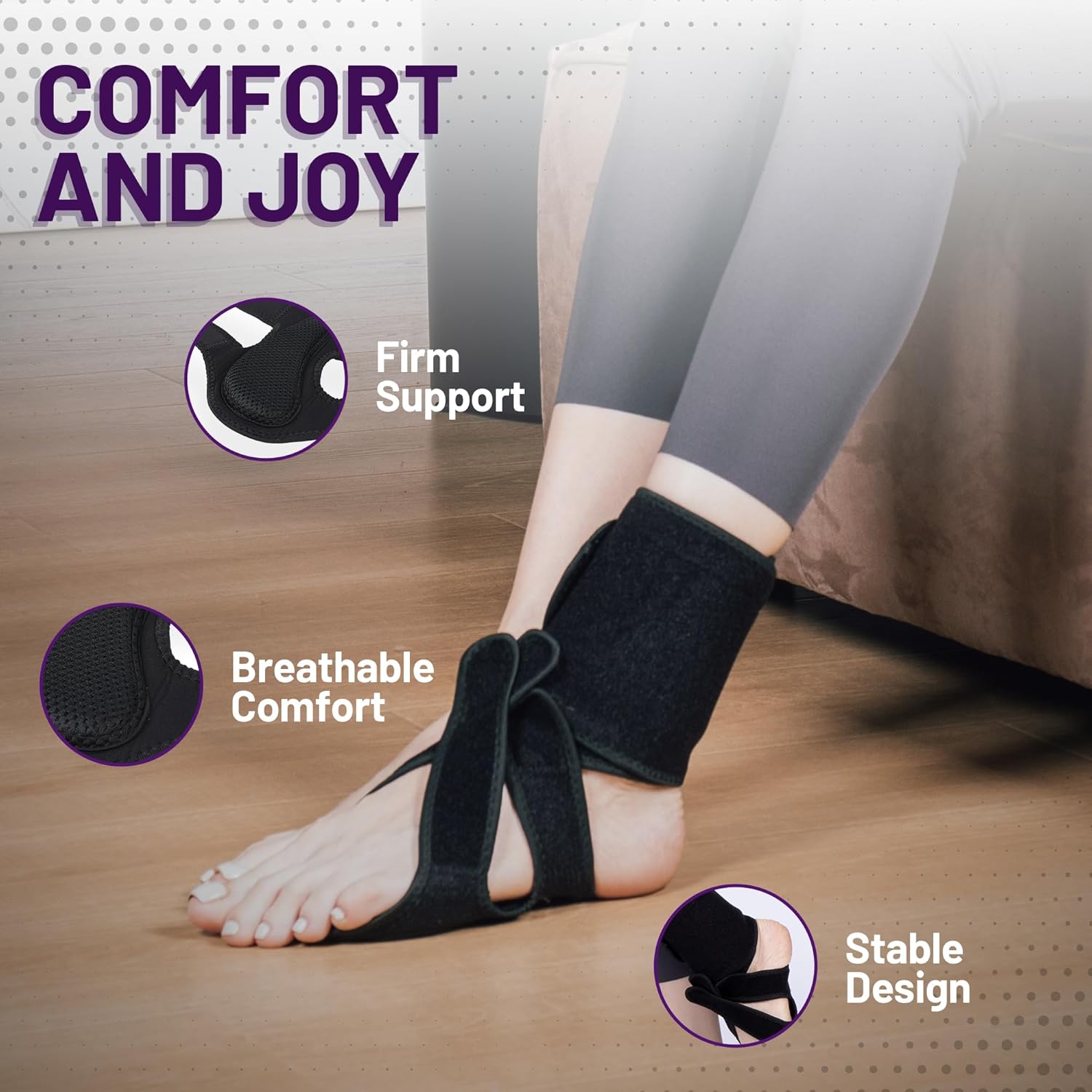 AFO Foot Drop Brace | Drop Foot Brace with Arch Support | Foot Drop Brace for Walkin & Stability | Plantar Fasciitis Relief for Men & Women (Left Foot)