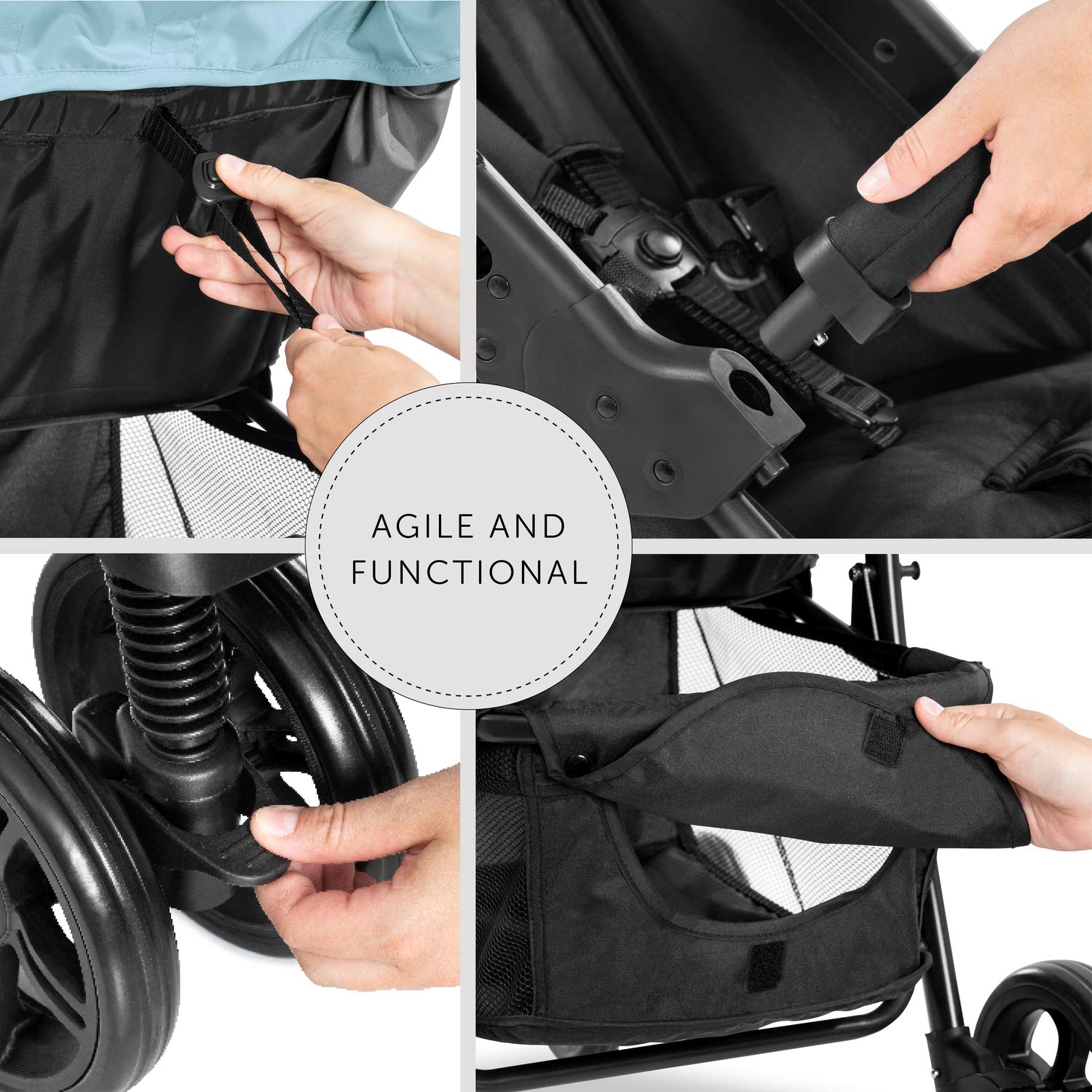 Hauck Pushchair Travel System Shopper Trio Set / Up to 25 Kg / Pram