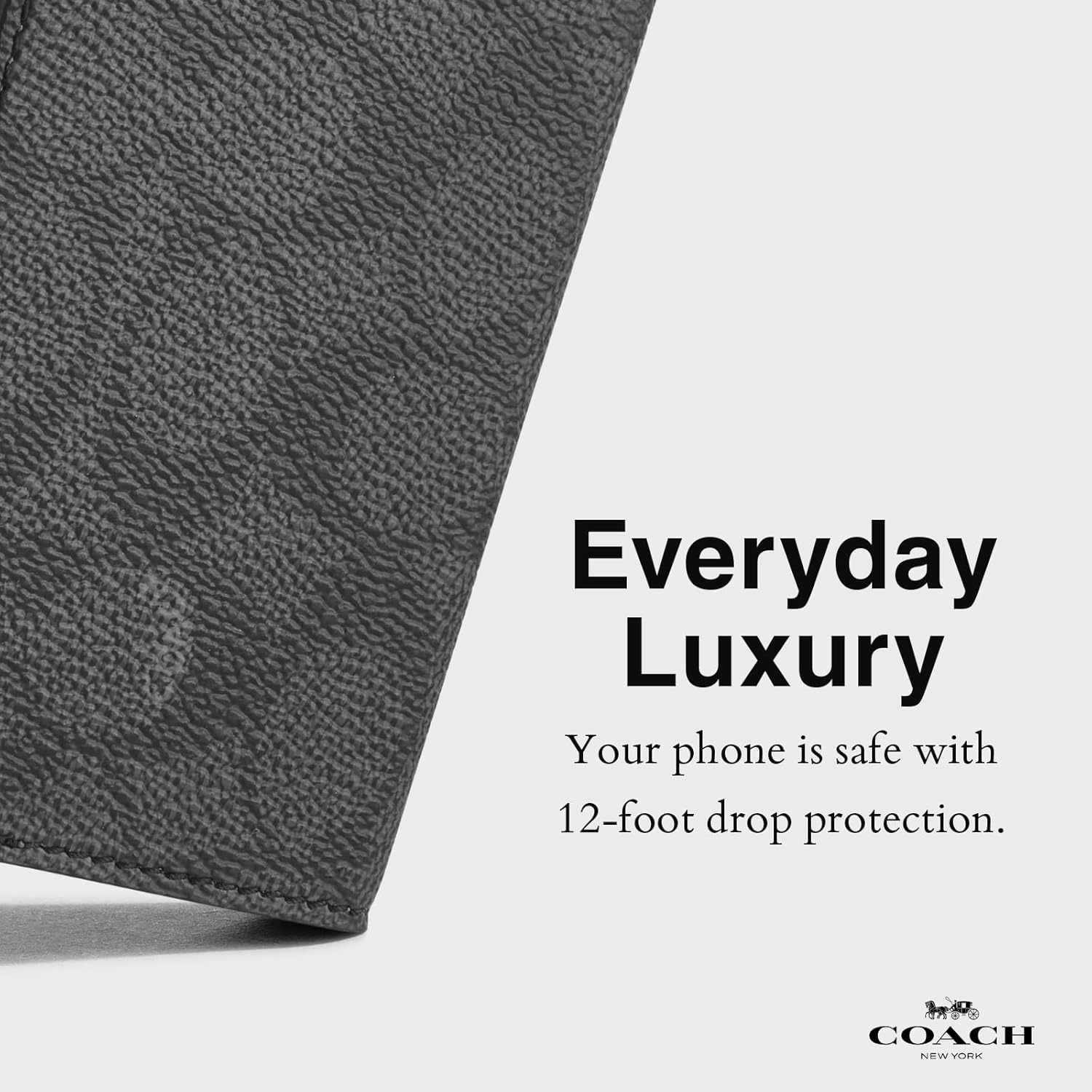 Coach Signature Canvas Wallet Folio iPhone 16 Pro Case - Designer Phone Case - Signature Charcoal