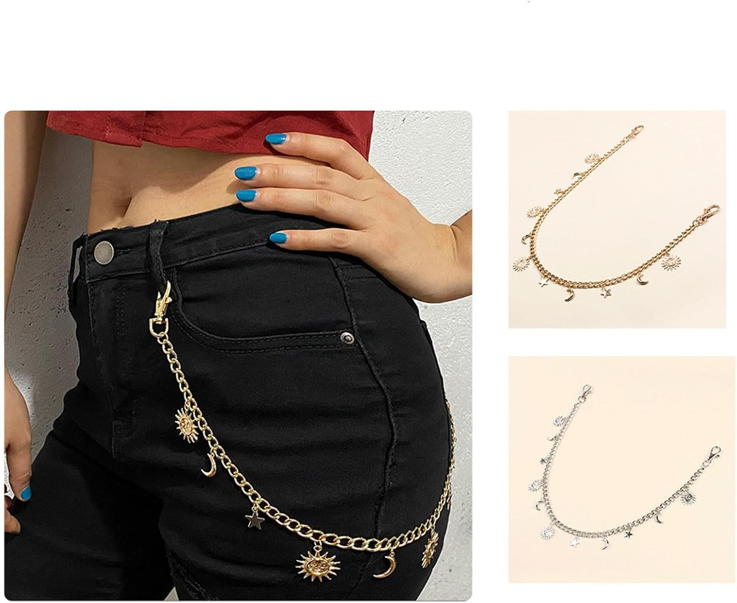 Pants Chain for Men Trouser Chain Women's Jeans Simple Pendant Goth Accessories