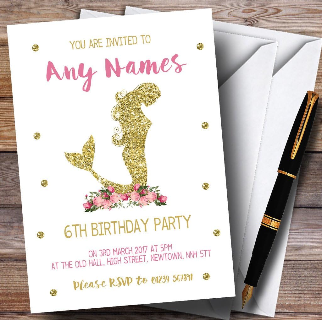 売れ筋ランキング Prettyピンク花柄マーメイドchildrens誕生日パーティー招待状 80 Invitations Reef 売れ筋ランキング Prettyピンク花柄マーメイドchildrens誕生日パーティー招待状 80 Invitations Reef