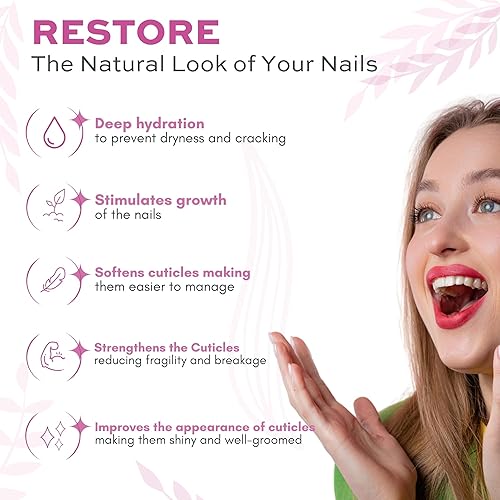 Miniatura 3 de Aceite de cutícula para uñas hidratante y repere cutículas, fragancia de vainilla suave, tratamiento profesional de uñas para cutículas, revitaliza