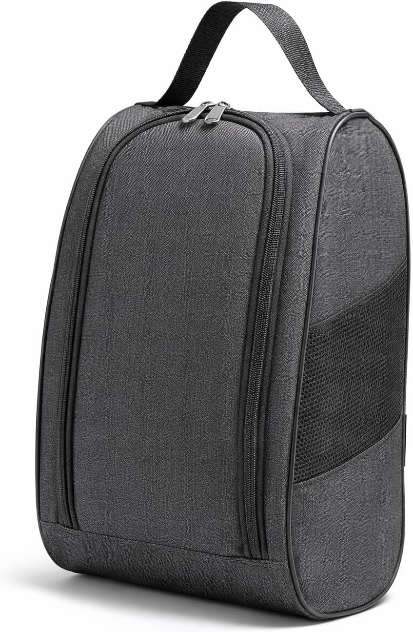 Sports Shoe Carrier Bag – Shoe Organizer for Gym, Soccer, Basketball, Golf & Travel Oxford Fabric Breathable | Portable Zippered Shoe Storage 13 × 9 × 5 in, Dustproof & Lightweight