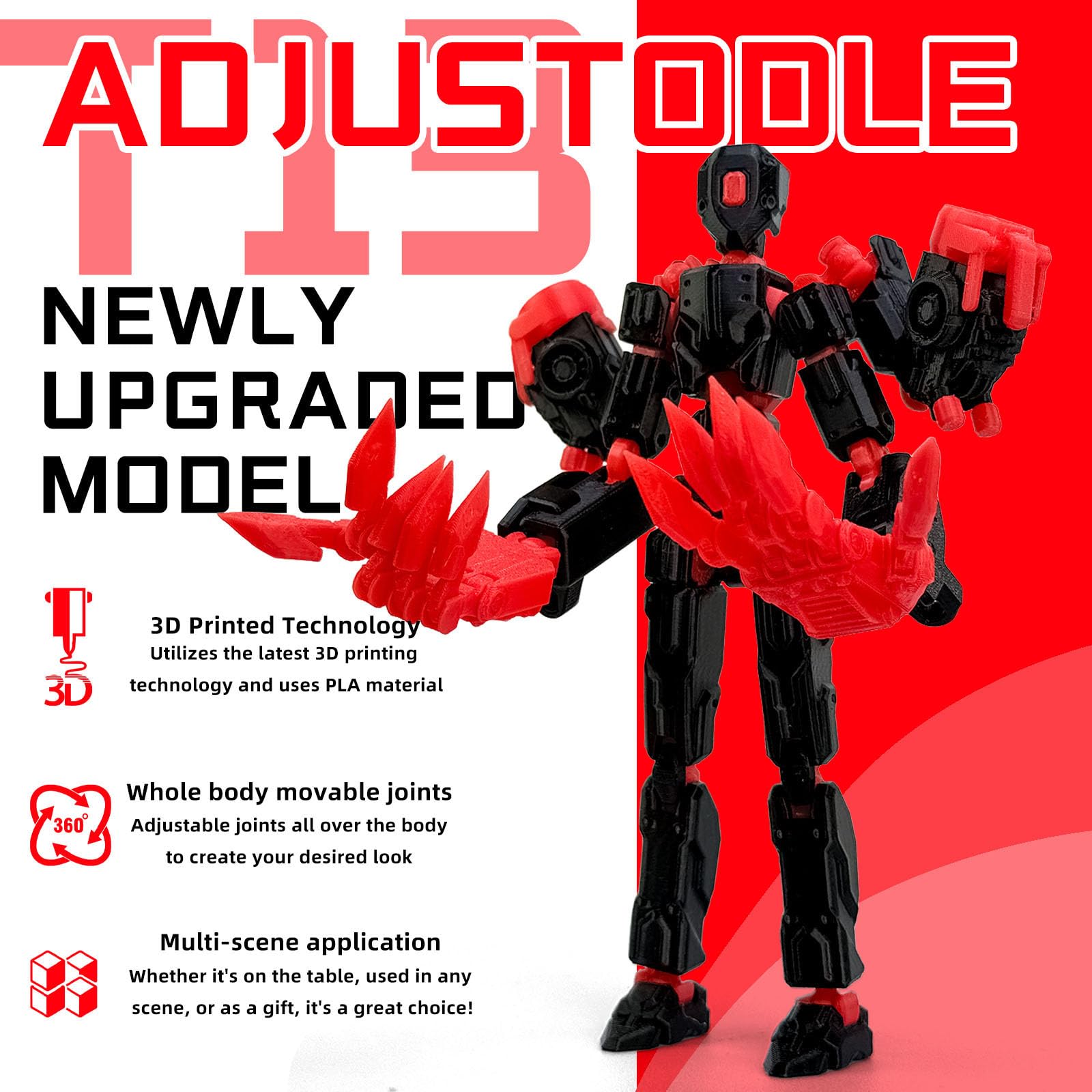 Amazon.com: Binvin 8Inch T13 Assembly Completed Action Figure,3D