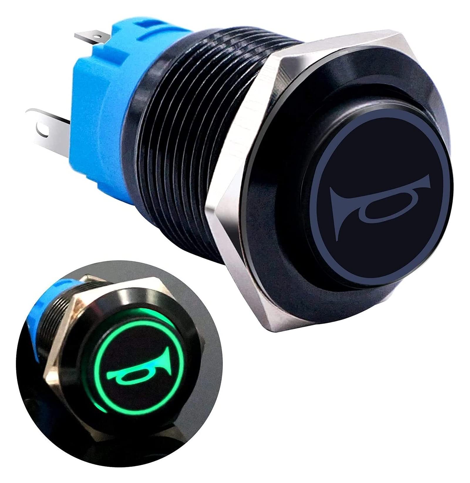 Interrupteur de haut-parleur auto 12V avec témoin lumineux pour personnaliser son tableau de bord