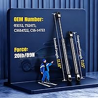 Vista 2 de ARANA - Amortiguadores a gas de 11 pulgadas, 22 lb/100 N, apto para caja de equipaje, caja de herramientas, caja de juguetes, armarios, 2