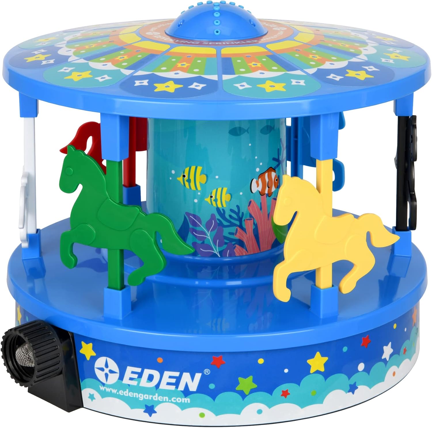 Eden 94136 Sprinkler for Yard Watering up to 2,800 sq. ft., Bundled with/Quick Connect Starter Set, Suitable for agricultural&horticultural use