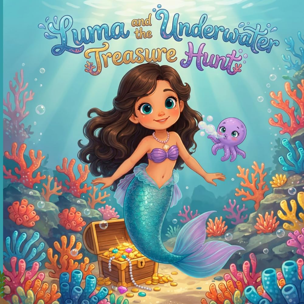 Luma and the Underwater Treasure Hunt: A magical underwater adventure with puzzles, hidden objects, colouring and a treasure hunt for ages 2 to 7 (Luma and Olas adventures)