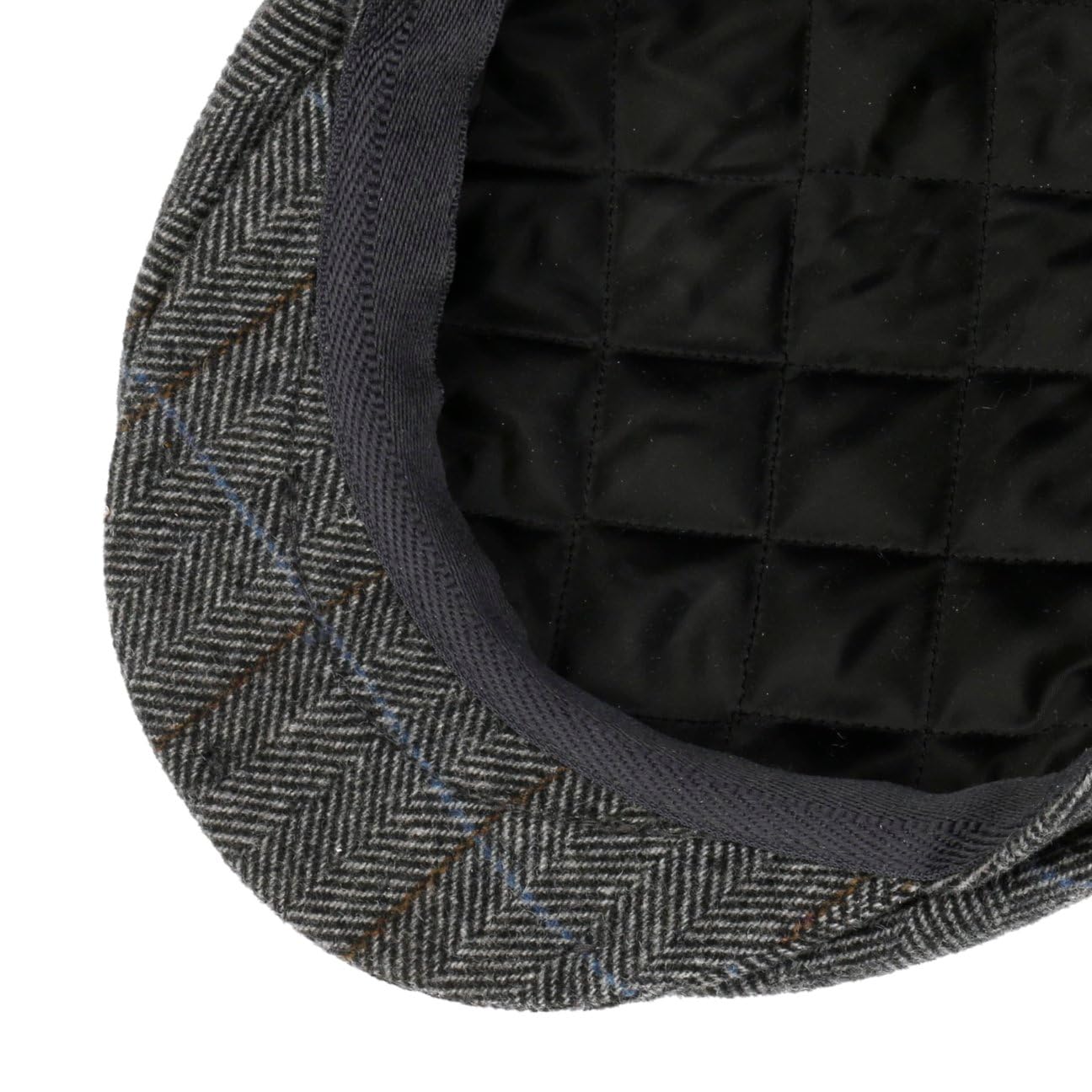 LIPODO Gorra Estampado a Cuadros Lana Forrada Made in Italy Hombre Otoño Invierno