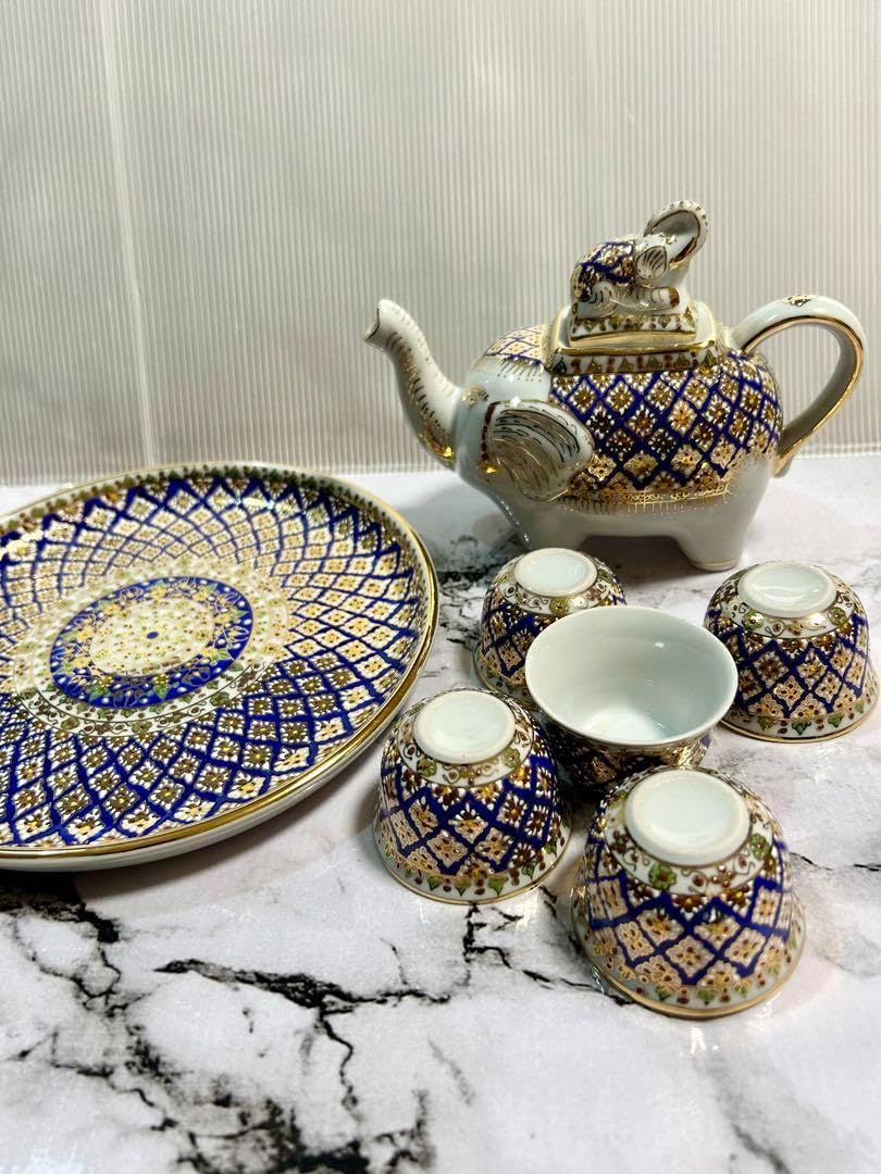 梅花文 汲出 虎渓山 水月窯 共箱入 茶器 湯呑 梅花文 汲出 虎渓