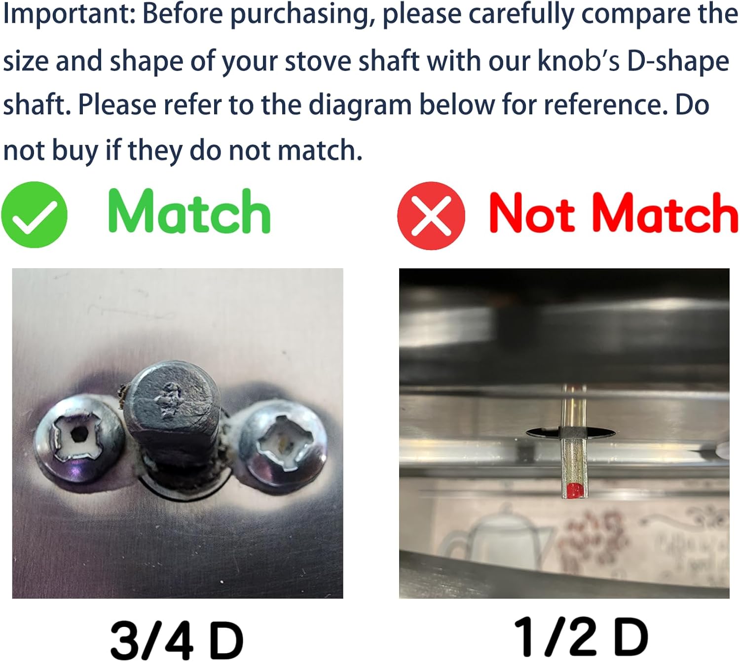 Sieri W11517335 Knob for Whirlpool WGE745C0FS WGE745C0FE WGE745C0FH YWGE745C0FS YWGE745C0FH Electric Ovens-Before Purchasing, Please Check Image 2