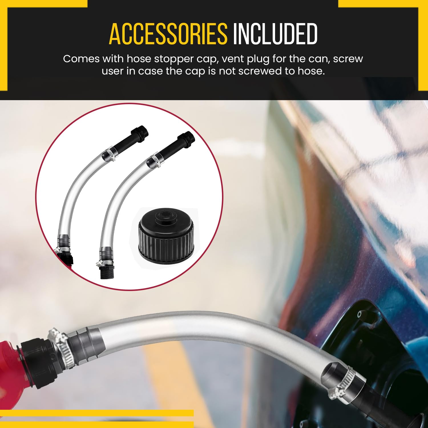 VP Racing V-Twin Orange Cap Square 5 Gallon Fuel Jug Gas Can Utility Motocross E - Foto 9