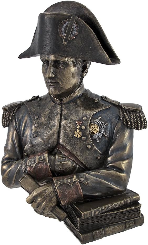 Veronese Design General Napoleon Bonaparte Cast Resin Bronze Finish Bust 9 5/8 Inch Height