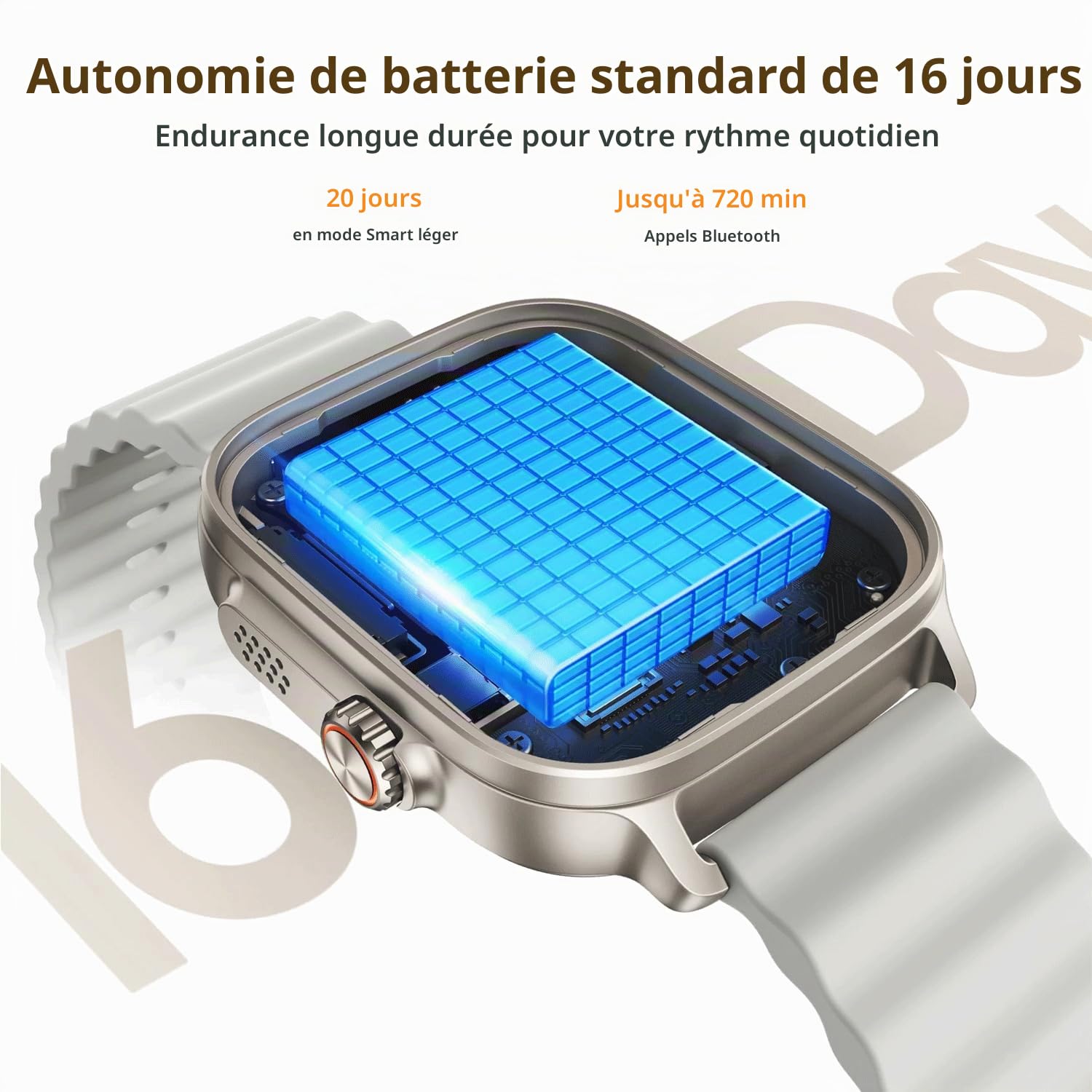 realme Watch 5 Montre Connectée, Bluetooth, NFC, GPS,Argent | Écran AMOLED 1,97", Bluetooth, FC/Sommeil/SpO2, IP68