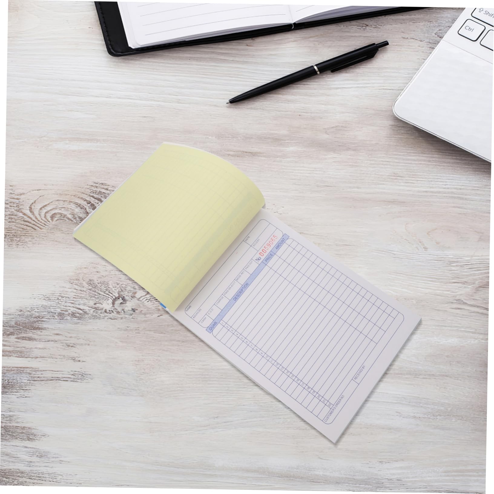 Carnet de Commande Restaurant, Carnet de Reçus en Papier Blanc, Suivi des Commandes à Colonnes Multiples, Tenue Précise des Registres pour Restaurants et Commerce Extérieur