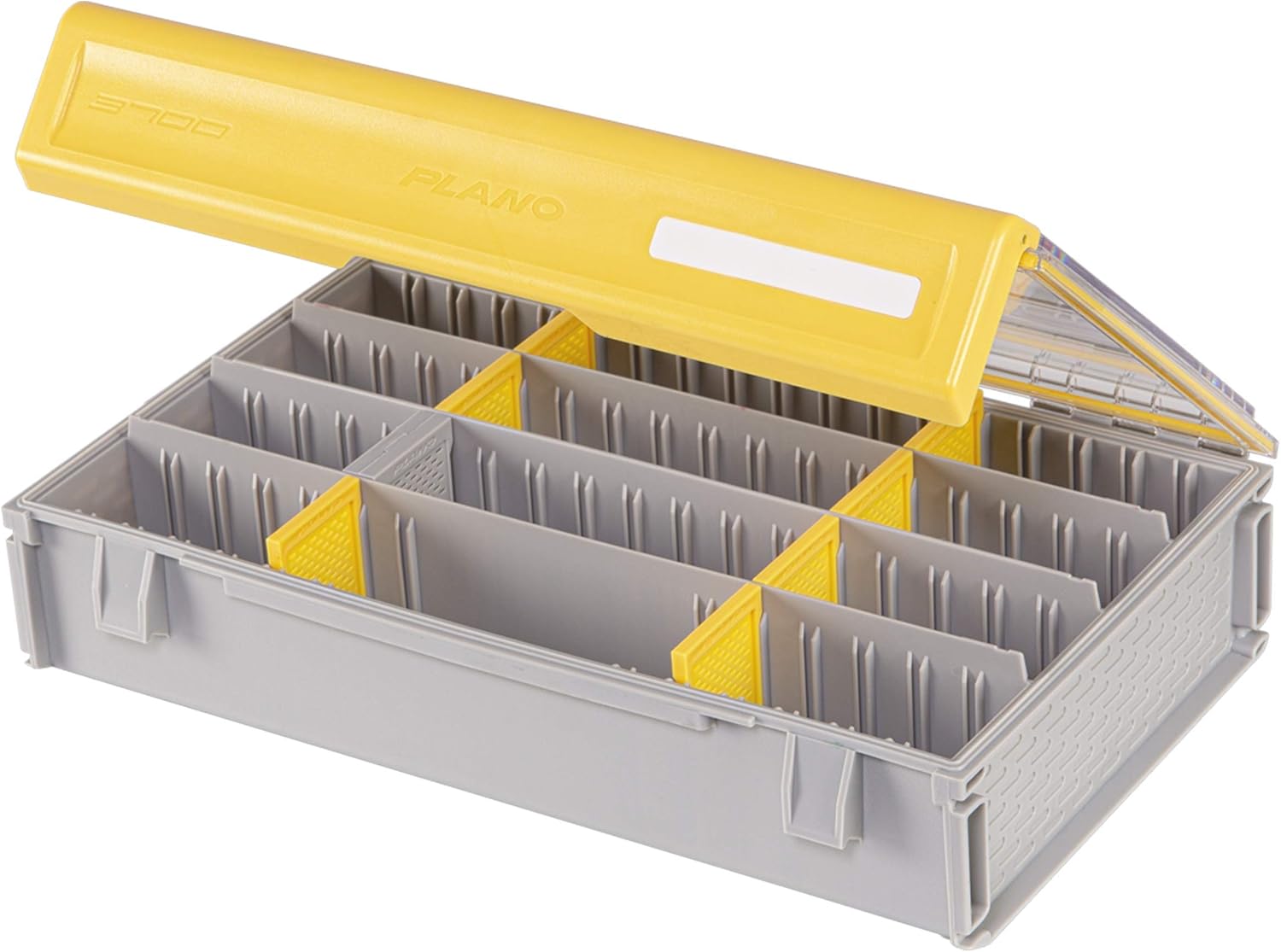 Plano Edge Professional 3600 Standard Tackle Storage | Premium Tackle Organization with Rust Prevention, Clear/Yellow, Model:PLASE360: Sports & Outdoors