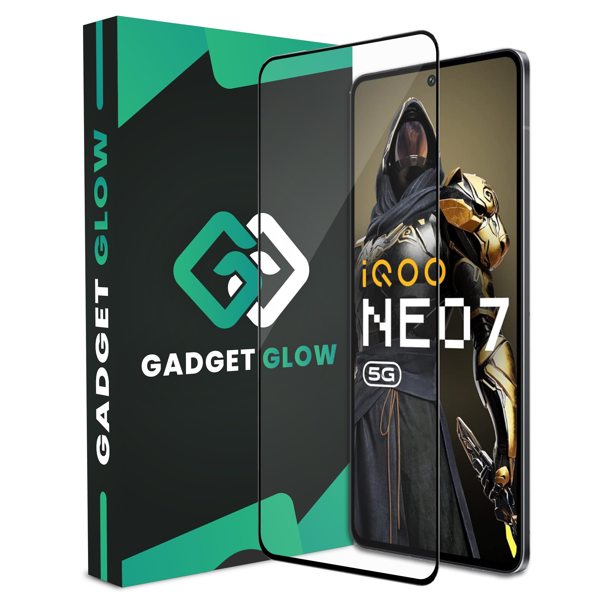 Gadget Glow Tempered Glass for iQOO Neo 7 Pro 5G / Neo 7 5G / iQOO 9T / iQOO 11 with Edge to Edge Full Screen Coverage and Easy Installation Kit, Pack of 1 | Black Border (B0CWXMQWCQ) Amazon Price History, Amazon Price Tracker
