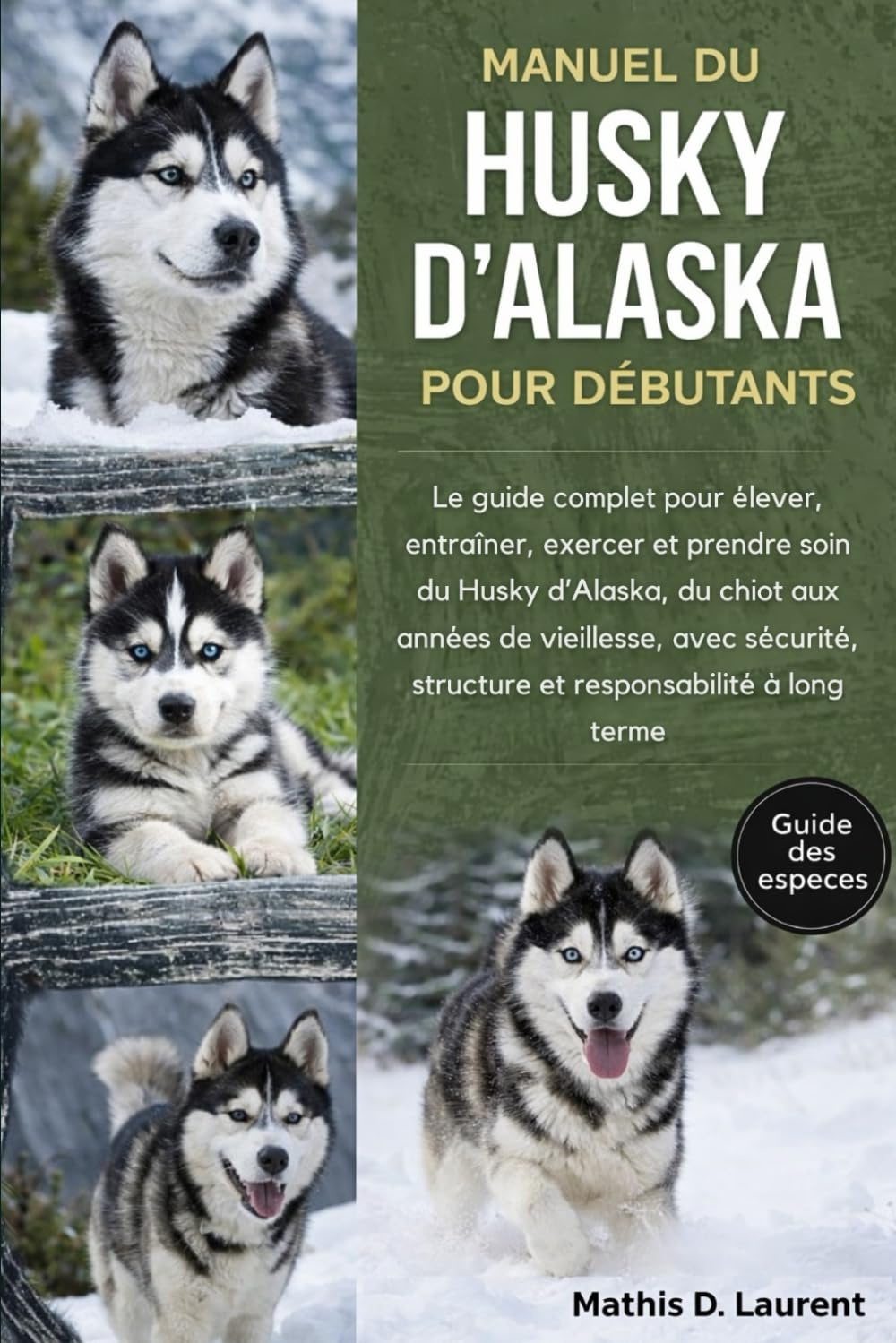 MANUEL DU HUSKY D’ALASKA POUR DÉBUTANTS: Le guide complet pour élever, entraîner, exercer et prendre soin du Husky d’Alaska, du chiot aux années de ... structure et responsabilité à long terme