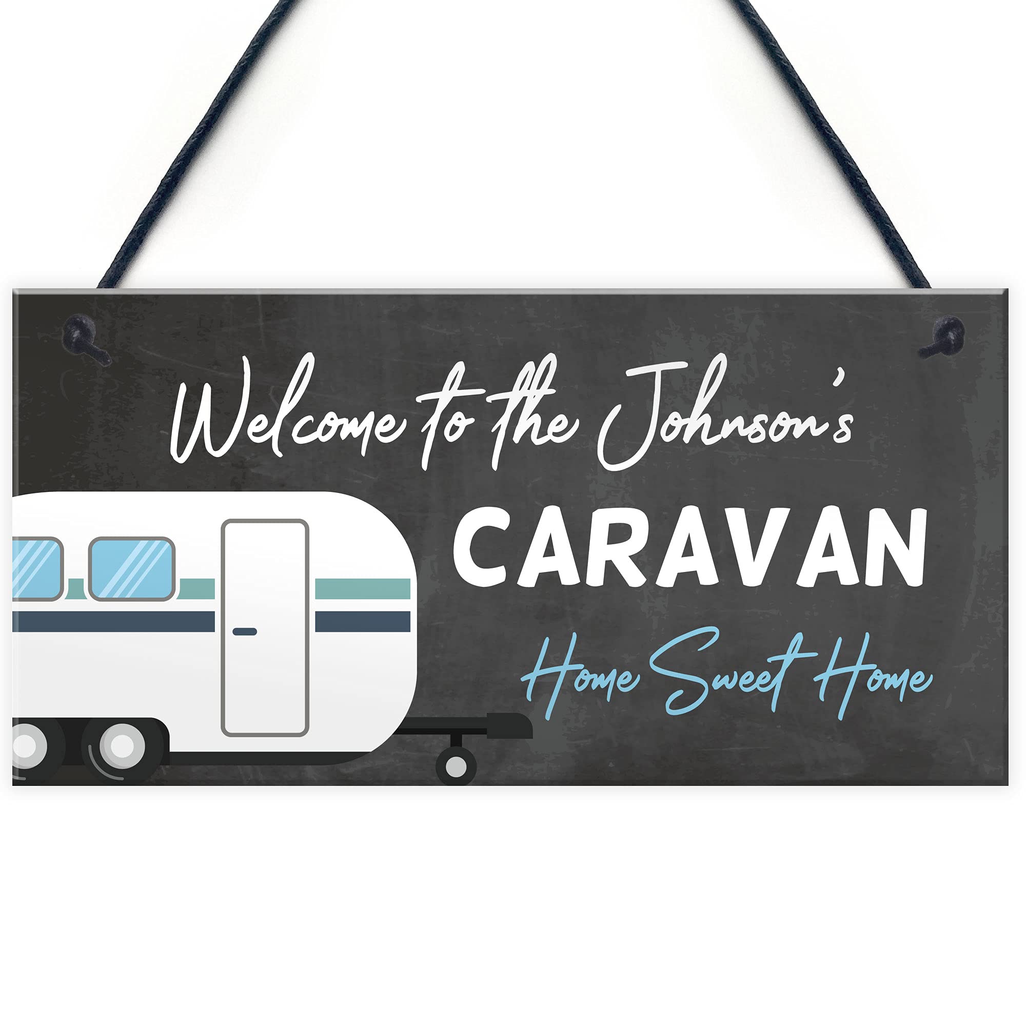 Personalised Caravan Sign For Family Hanging Door Sign Caravan Accessories Home Gift