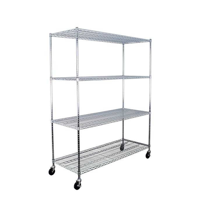 Buy SafeRacks NSF Certified Storage Shelves, Heavy Duty Steel Wire