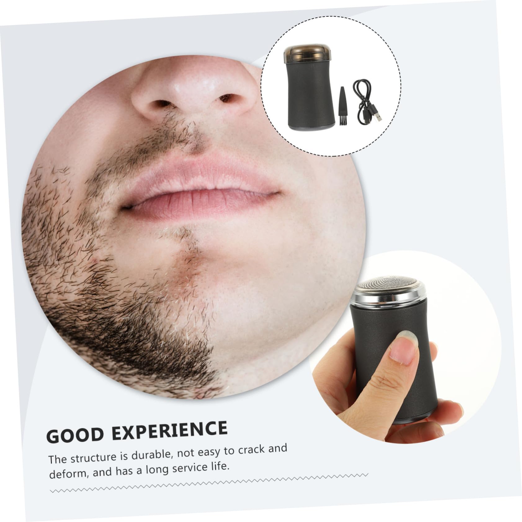 PLAFOPE Handheld Razor Tool Rechargeable Shaver 3D Floating Head Shaver Men's Electric Razor Personal Care