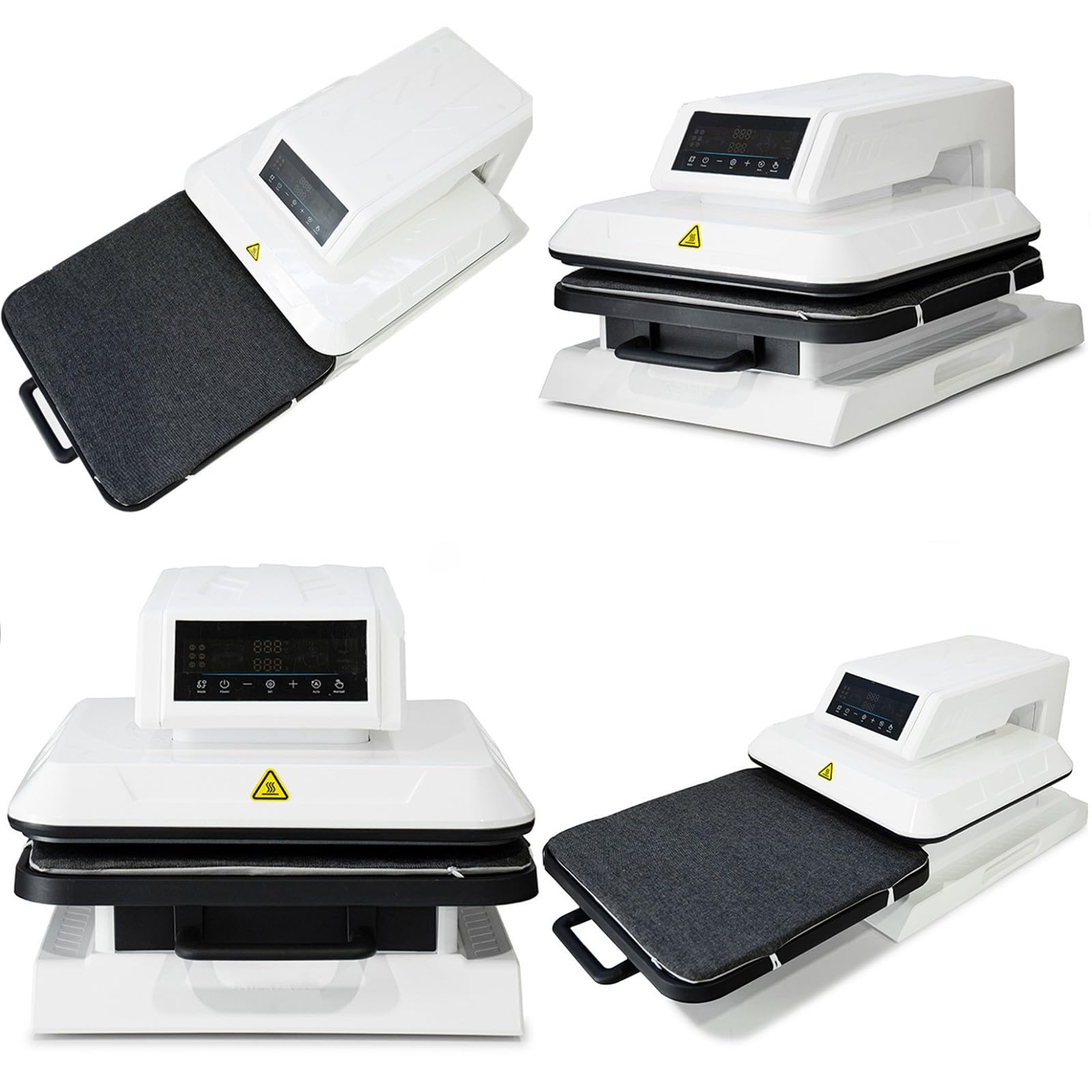 Presse à Chaud Automatique Presse à Transfert Automatique 38 * 38Cm Presse Numérique Intelligent avec Libération Automatique Imprimante DTF Sublimation pour T-Shirt Couverture Serviette A