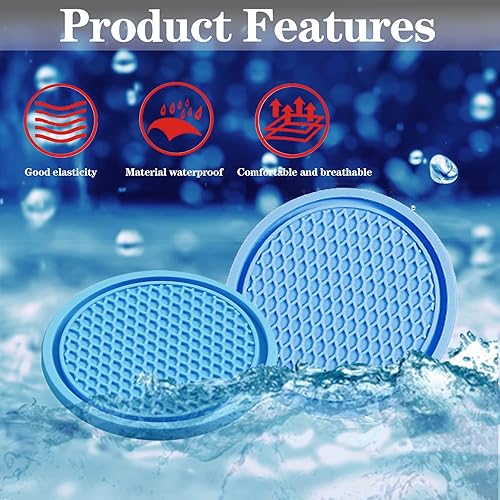 Miniatura 10 de Sodcay 4 posavasos para automóvil, 2.75 pulgadas de PVC antideslizante, portavasos de 2.75 pulgadas, posavasos de té fijo impermeable, universal