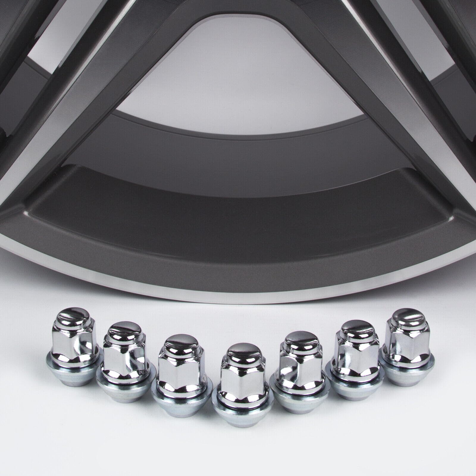 20 Dadi per Ruota I OEM Originali FO Cerchi in Lega I M12 x 1,5 x 30 l, Cono Conico D = 28 mm
