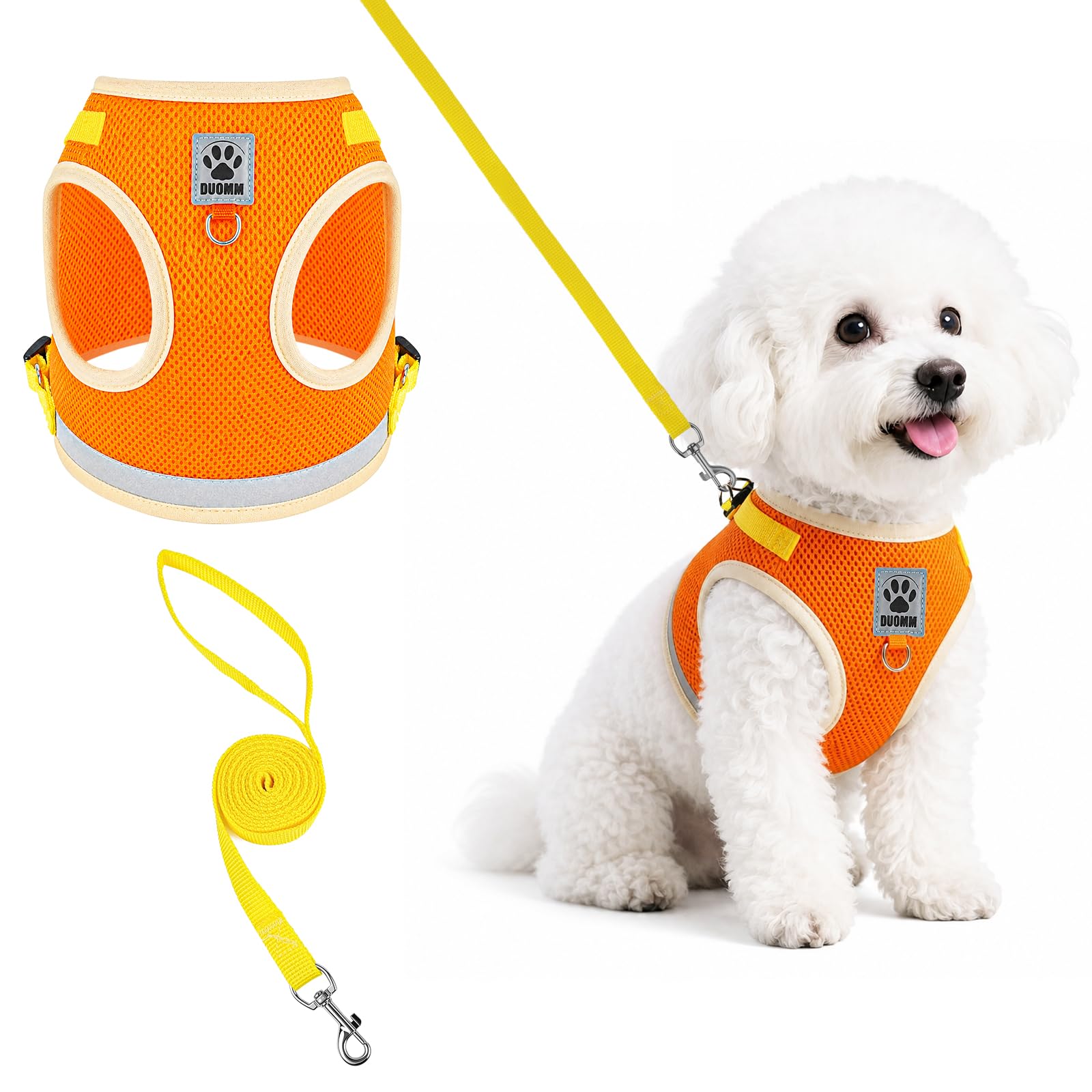 OSDUE Dog Harness and Leash Set, No Pull Pet Vest for Small Puppy Dog