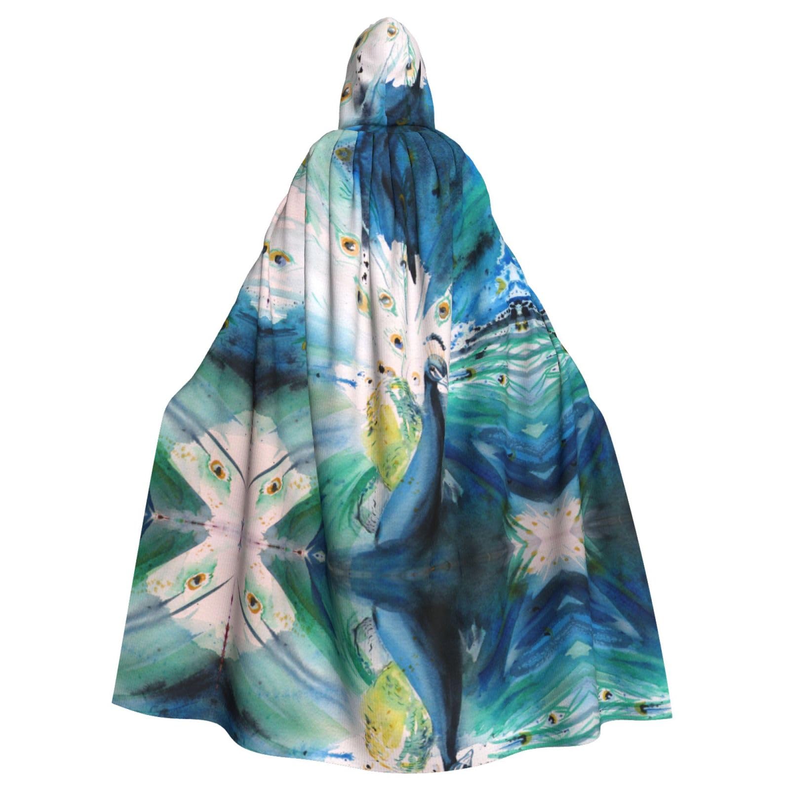 Cute Peacock Get Spooky With Our Hooded Cloak For Adults - Perfect For Halloween!