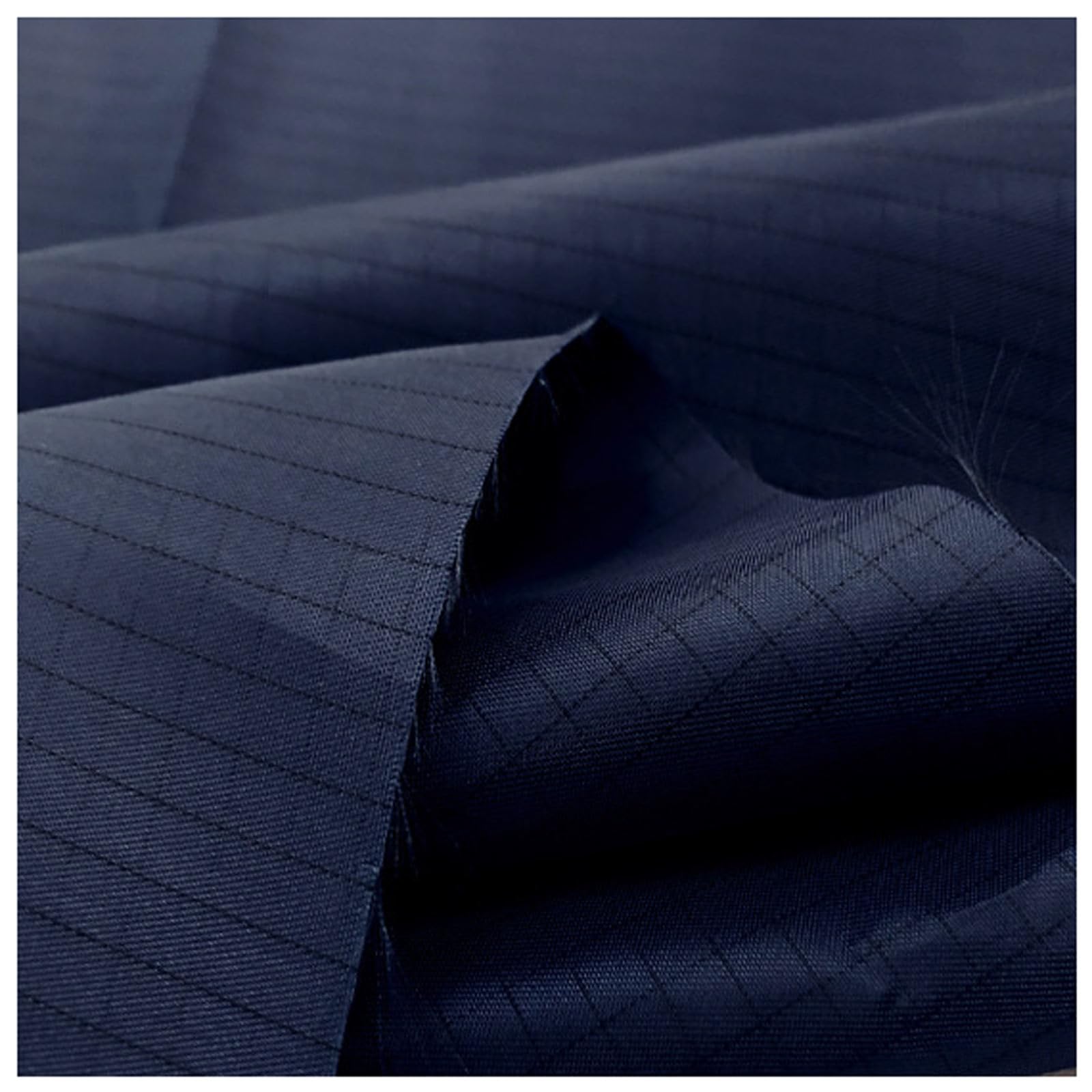 Tessuto Antistatico per Abiti Antipolvere Conduttivo Morbido Stoffa per Cuscini Fodere Abbigliamento Camici Cappelli da Lavoro Tute Protettive Borsa Maniche(Size:1.5 * 1m,Color:Blu Marino)