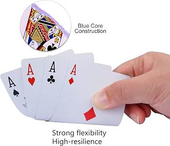 GOTHINK Playing Cards, 6 Pack, 6 Blue Decks of Cards, Poker Size