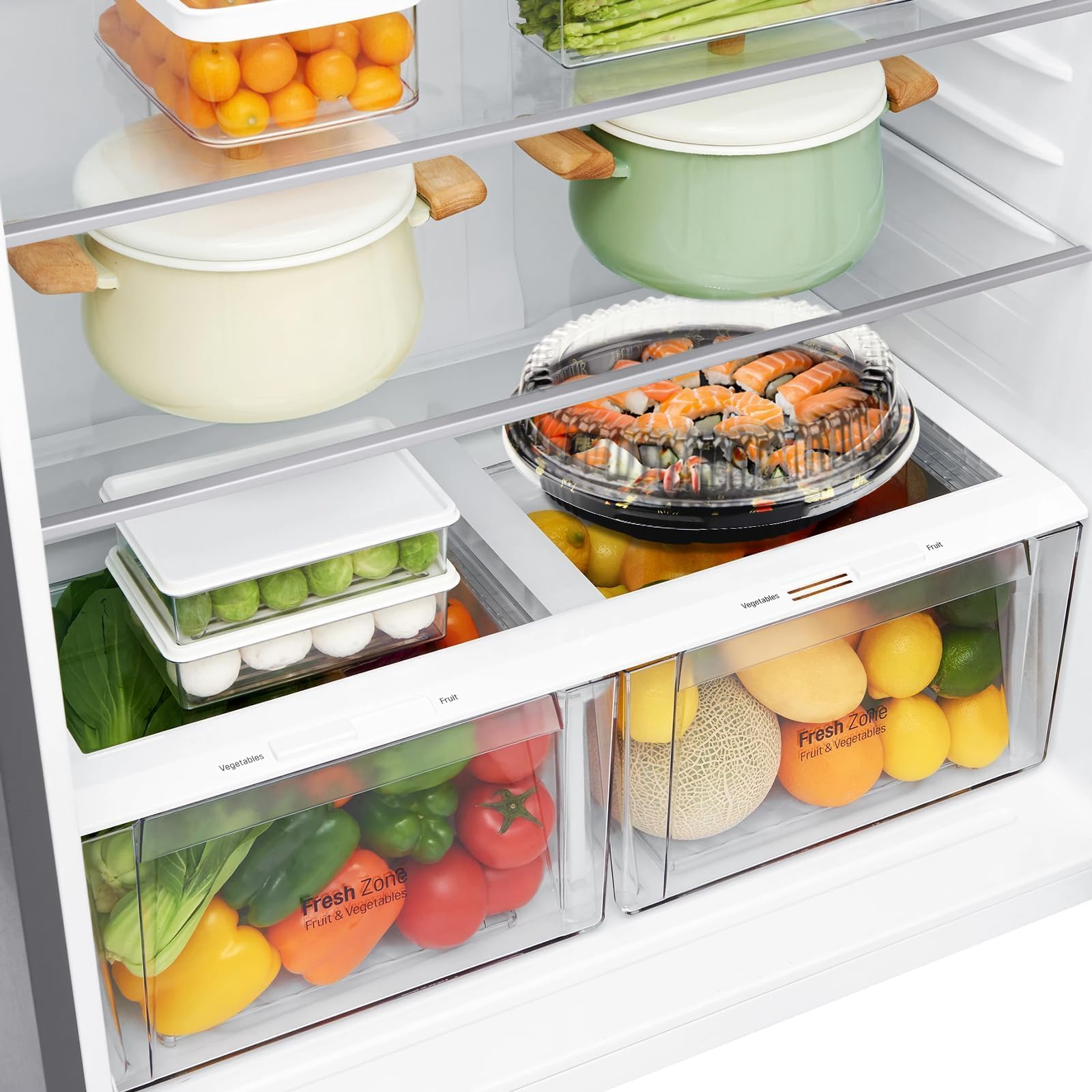 Mbsomnus 8 plateaux à sandwich avec couvercles, plateaux ronds de restauration avec couvercles, plateaux de buffet, assiettes réutilisables pour servir des aliments, des collations, des gâteaux, des