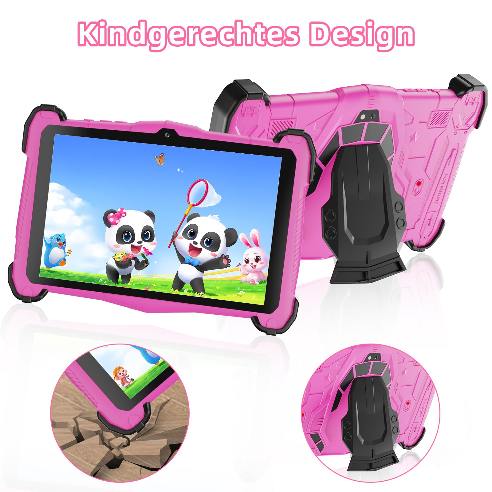 EagleSoar Tablette Enfant 10 Pouces – Android 14 Processeur Octa-Core, 10 Go RAM + 64 Go ROM, Logiciel éducatif Et Contrôle Parental (bleu)
