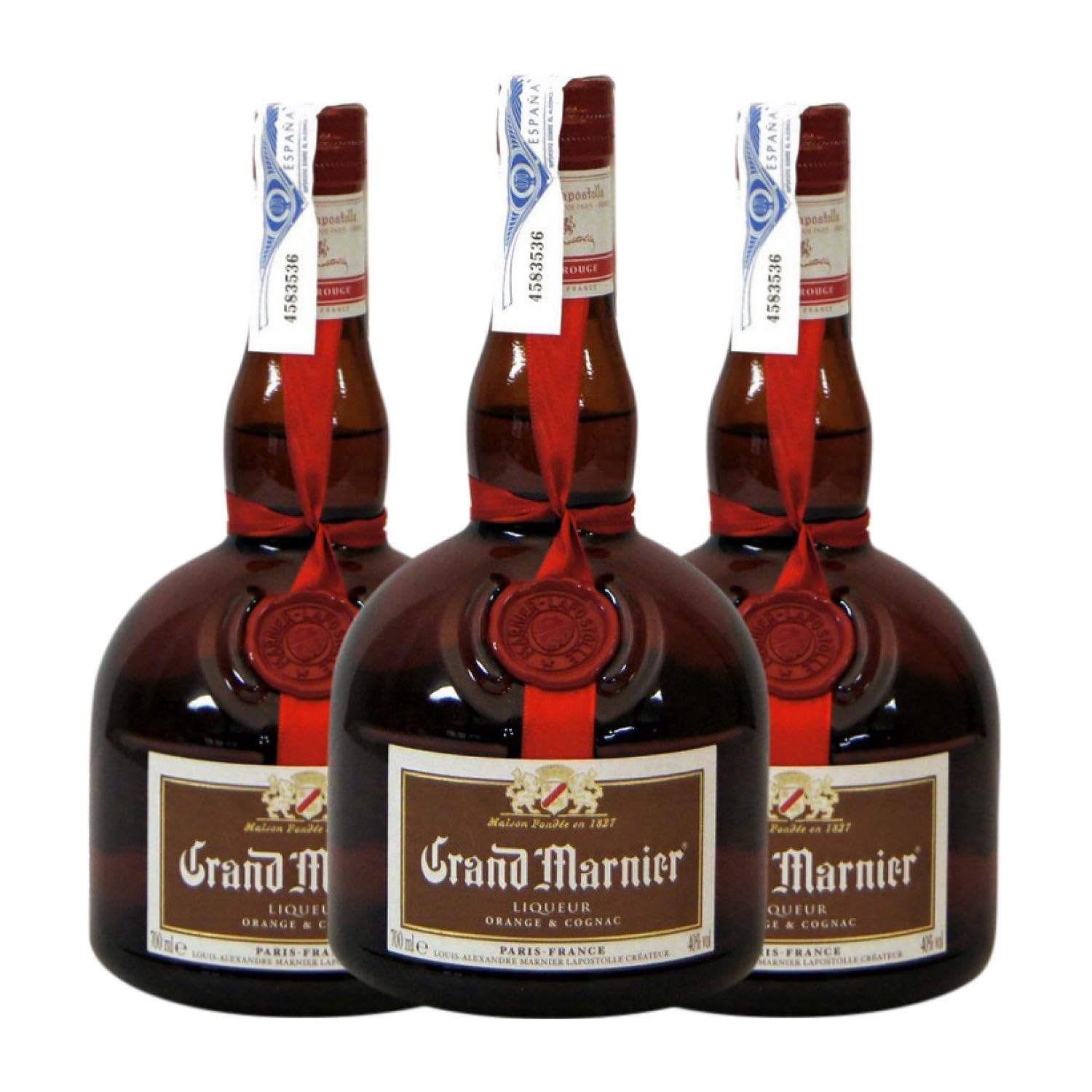 Licores Grand Marnier Rojo 70 cl (Caja de 3 Botellas de 70 cl)