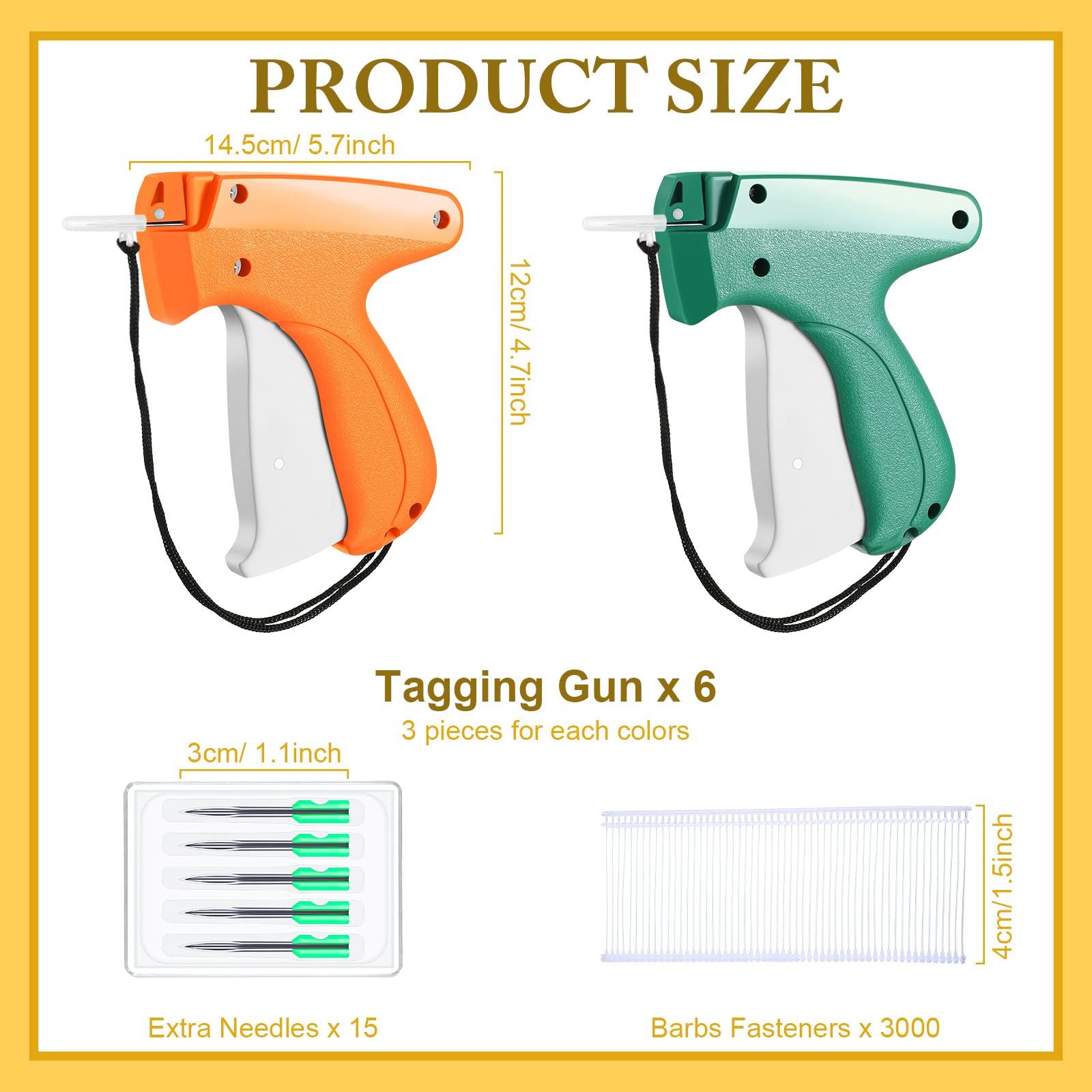 6 Pack Tagging Guns For Clothing Retail Price Tag