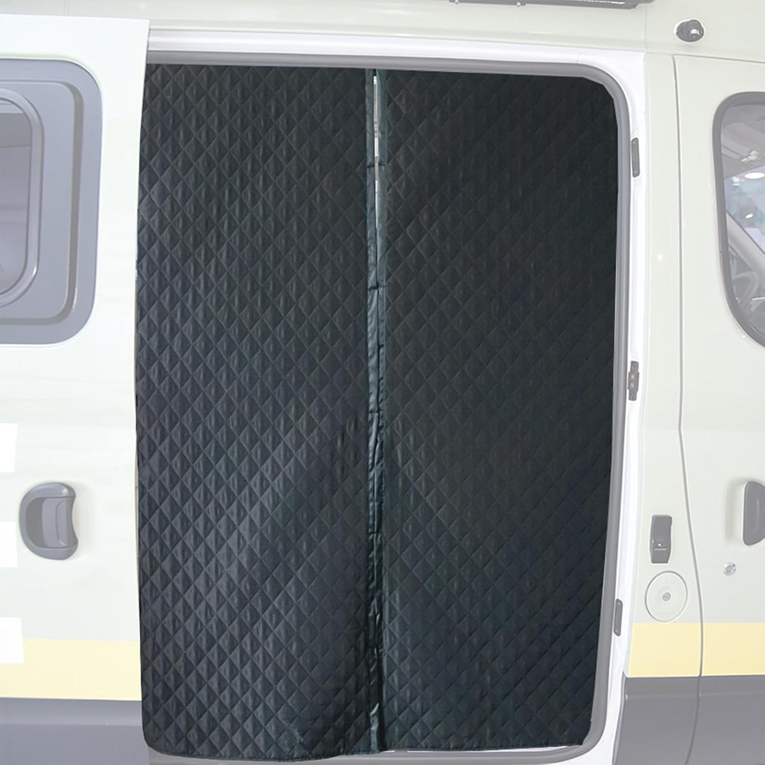 Magnetic Thermal Insulated Door Cover - Magnetic Windproof Curtains - RV Door Cover for Winter,for Bedroom Living Room Bathroom Dorm Trailer Hotel Garage Patio