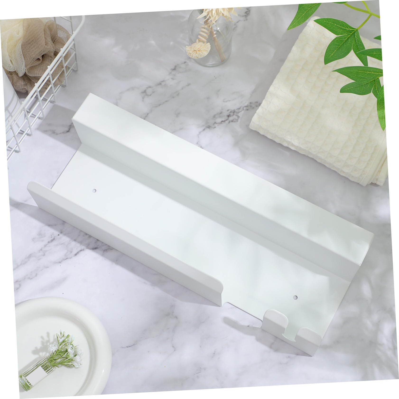 Cabilock Aluminium Haartrocknerhalterung Wand ohne Bohren Haartrockner und Lockenstabhalter Badezimmer Organizer Hitzebeständig Platzsparend