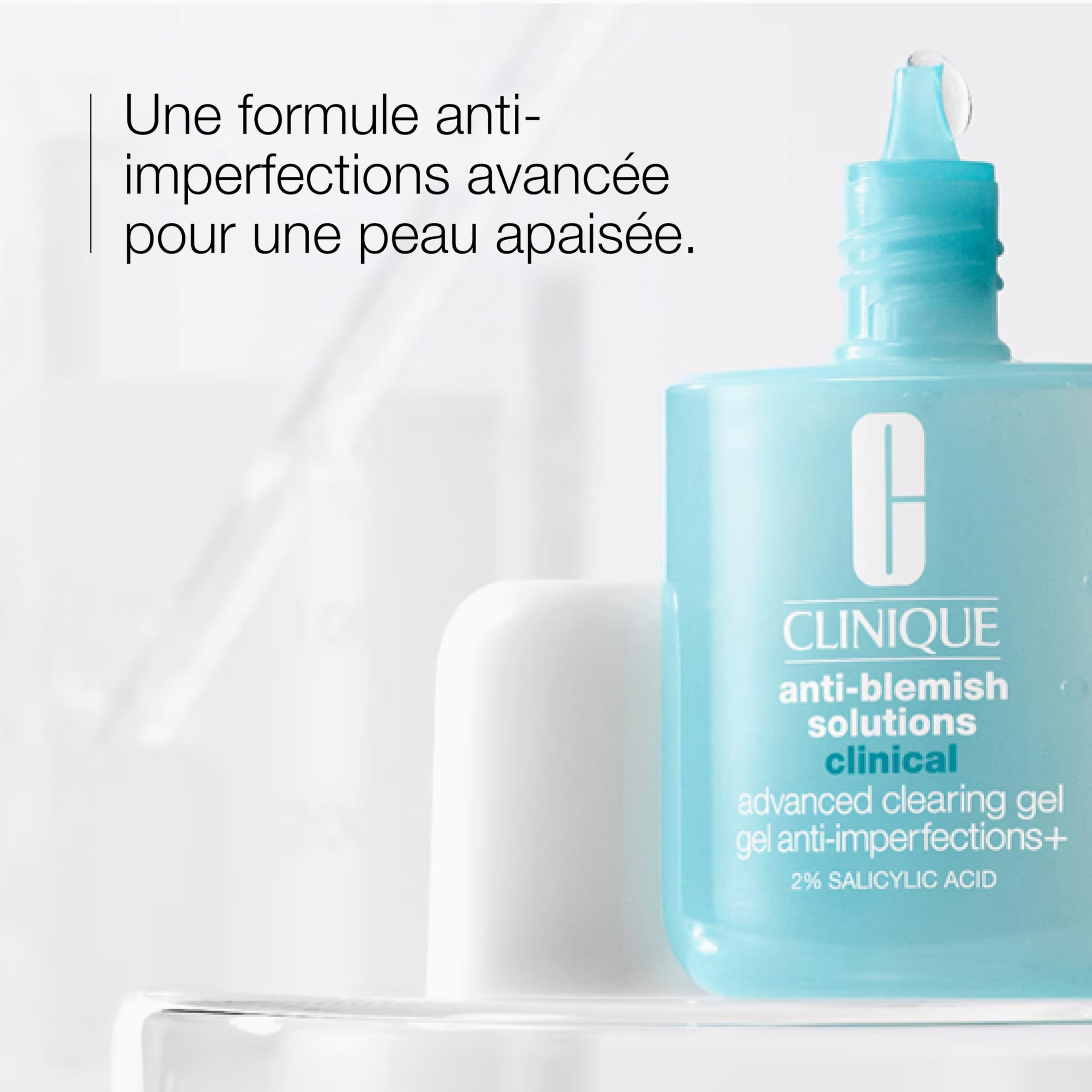 Clinique Anti-Blemish Solutions Gel Anti-imperfections plus à l'Acide Salicylique 2 purcent plus Hamamélis, 20 ml