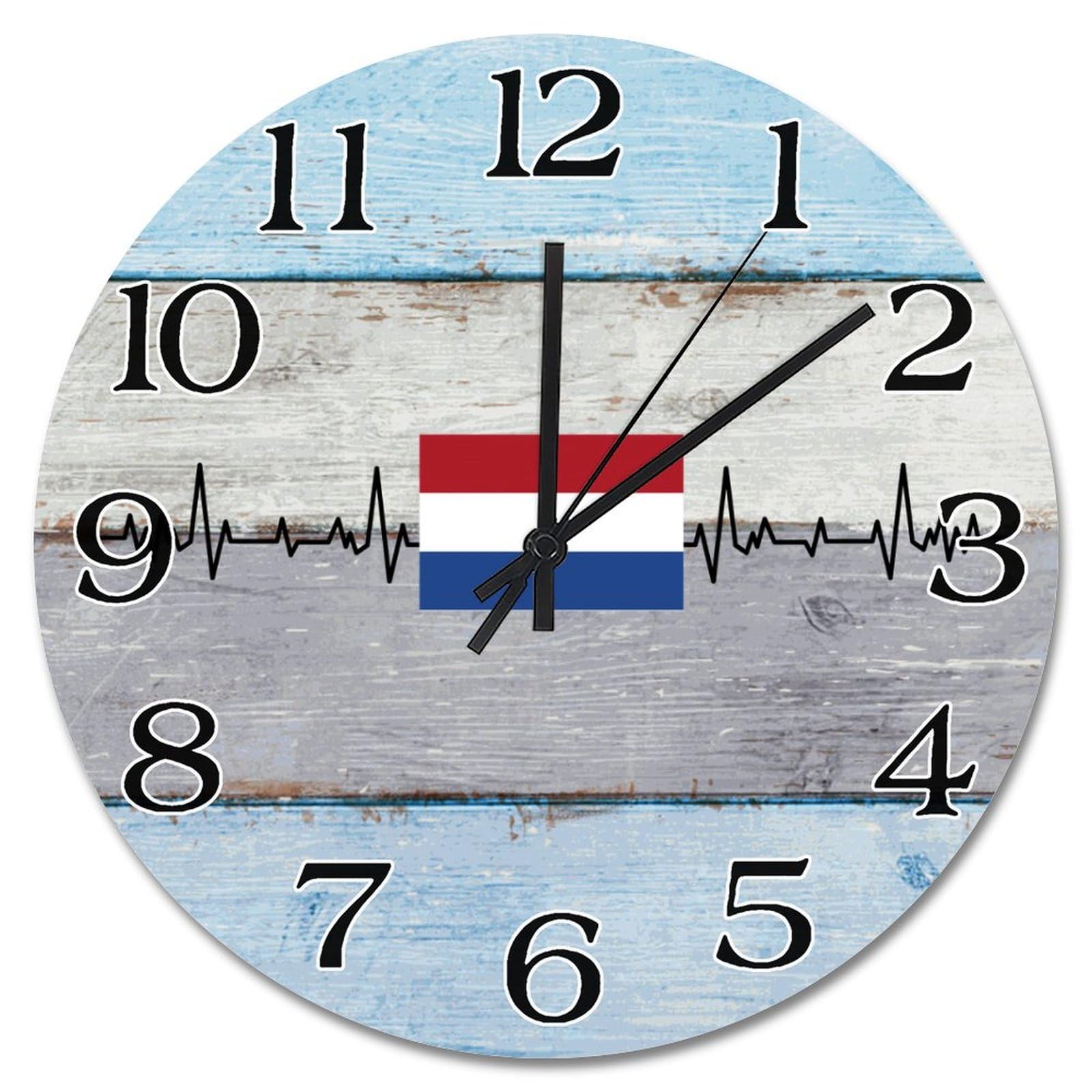 Horloge Pays-Bas decorative style ferme pour cuisine et salon rustique