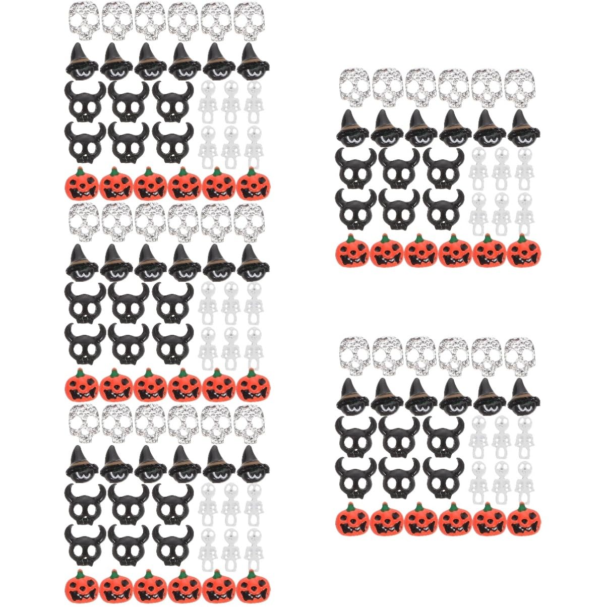 Charms métalliques Halloween pour ongles : 150 décors de manucure Ipetboom
