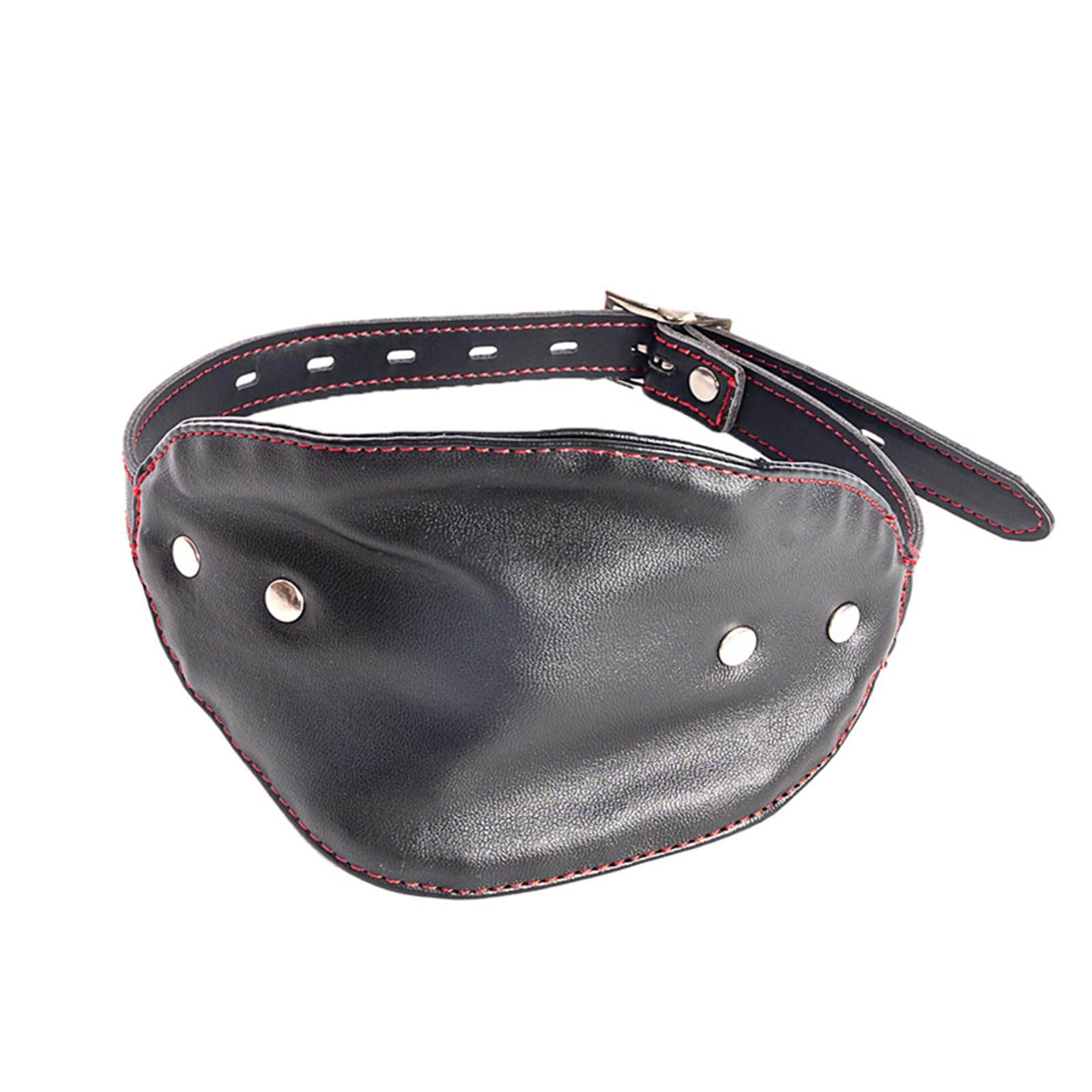 One-Piece Masks Leather Motorcycle Half Face Masks Halloween Punk Rock Dress Up Item - Perfect for Concerts, Raves, and Streetwear Trends