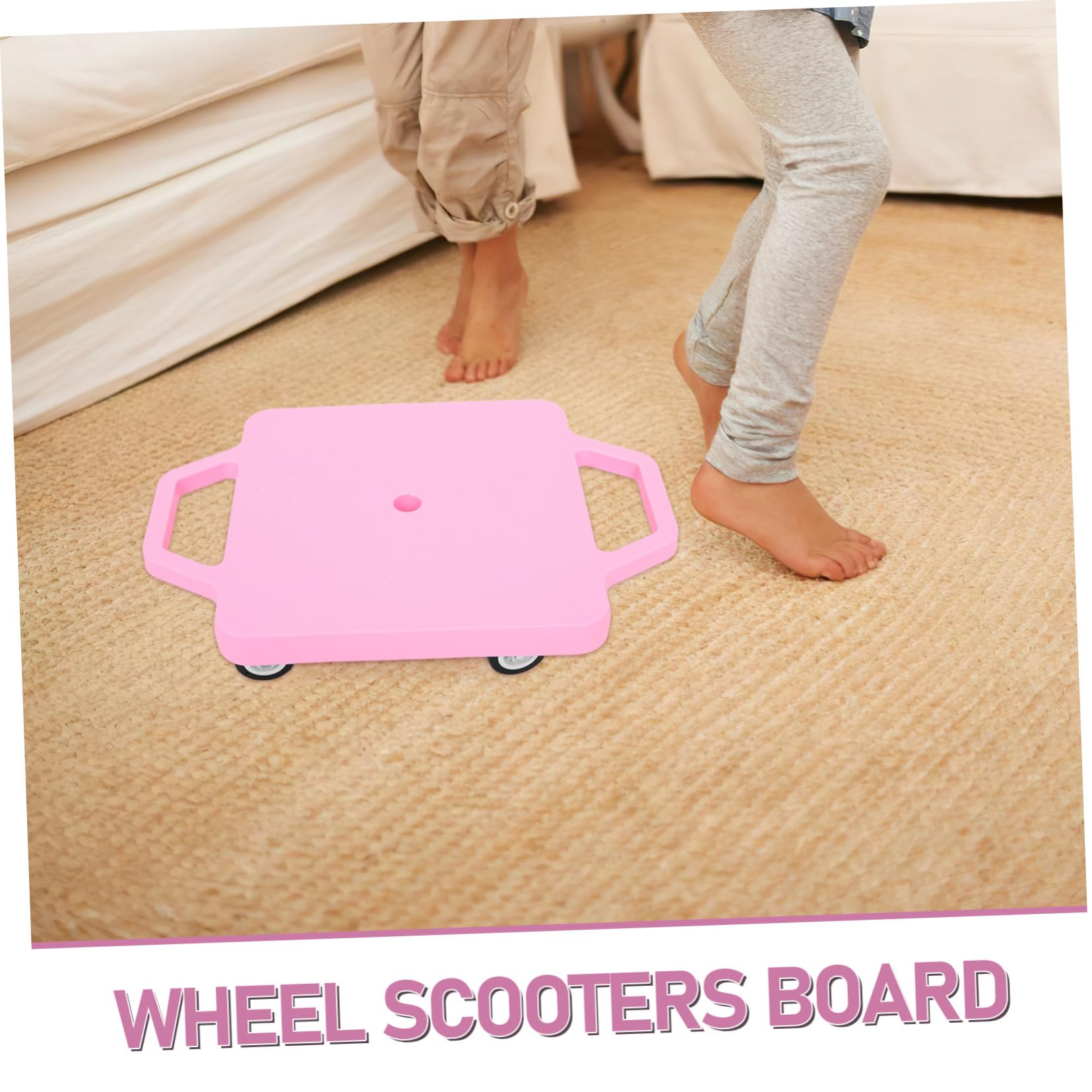 SUPVOX Scooter Board para Asas Tabla de Equilibrio Resistente con Ruedas para Entrenamiento Sensorial y Desarrollo de Habilidades Sociales Preescolar