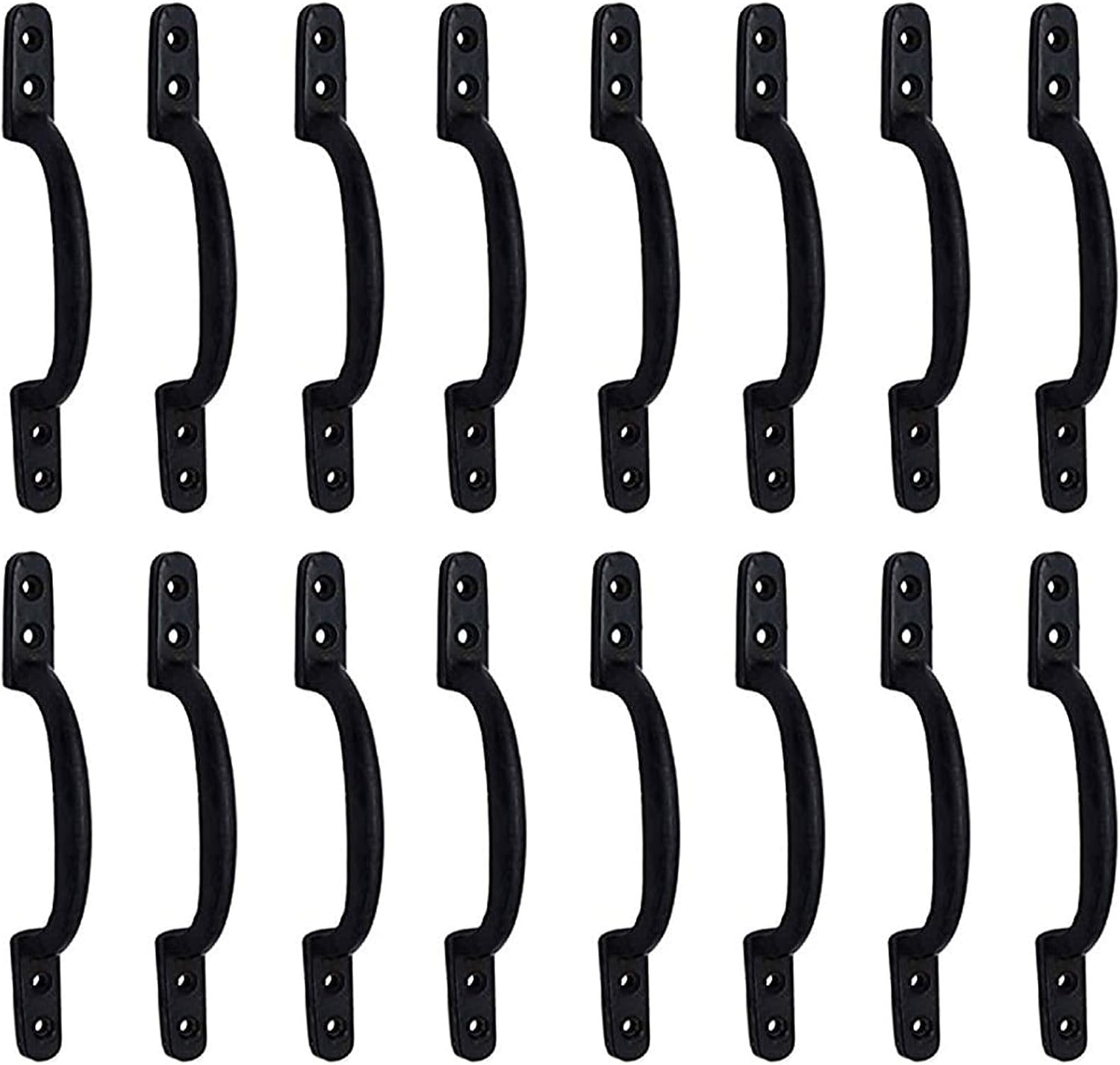 Adonai Hardware "Nicanor Antique Iron Door Pull (20, Black Powder Coated)