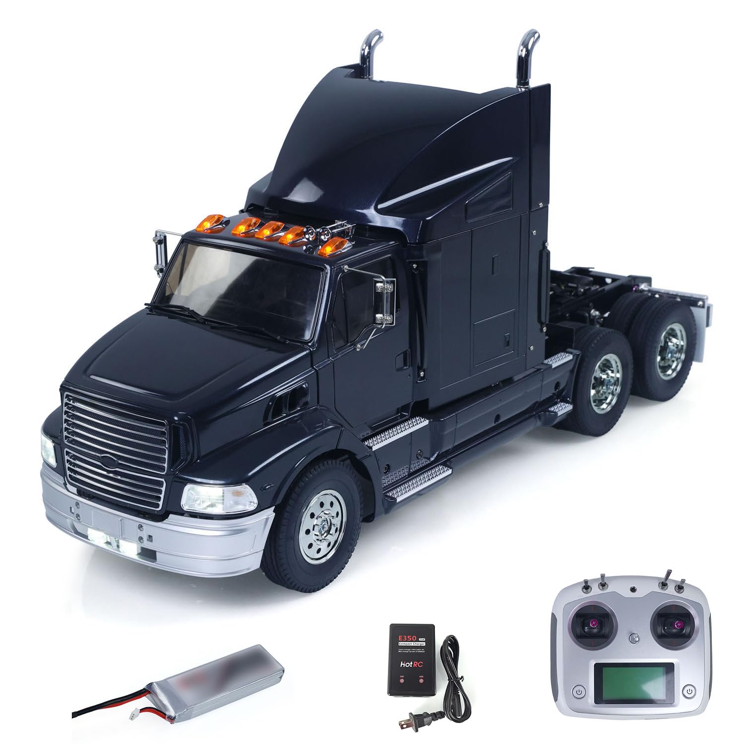 Toucan RC Hobby 1/14 56309 6X4 RC Traktor Truck Ferngesteuertes LKW Auto RTR 3-Gang Getriebe Modell Fahrzeug Licht Sound System I6S Radio