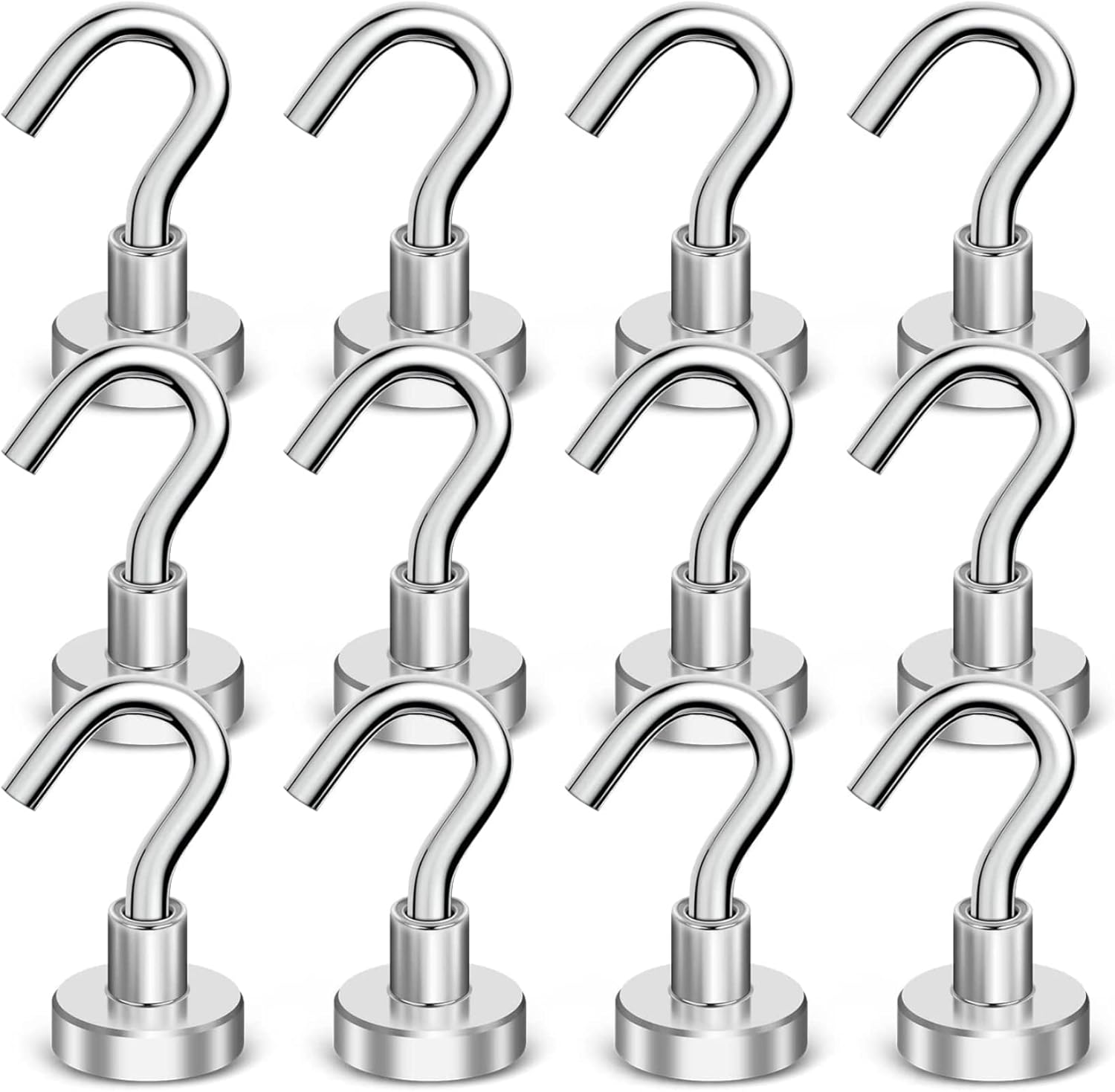 Snokay Hooks 12 Pack, 8kg Heavy Duty Earth with Hook